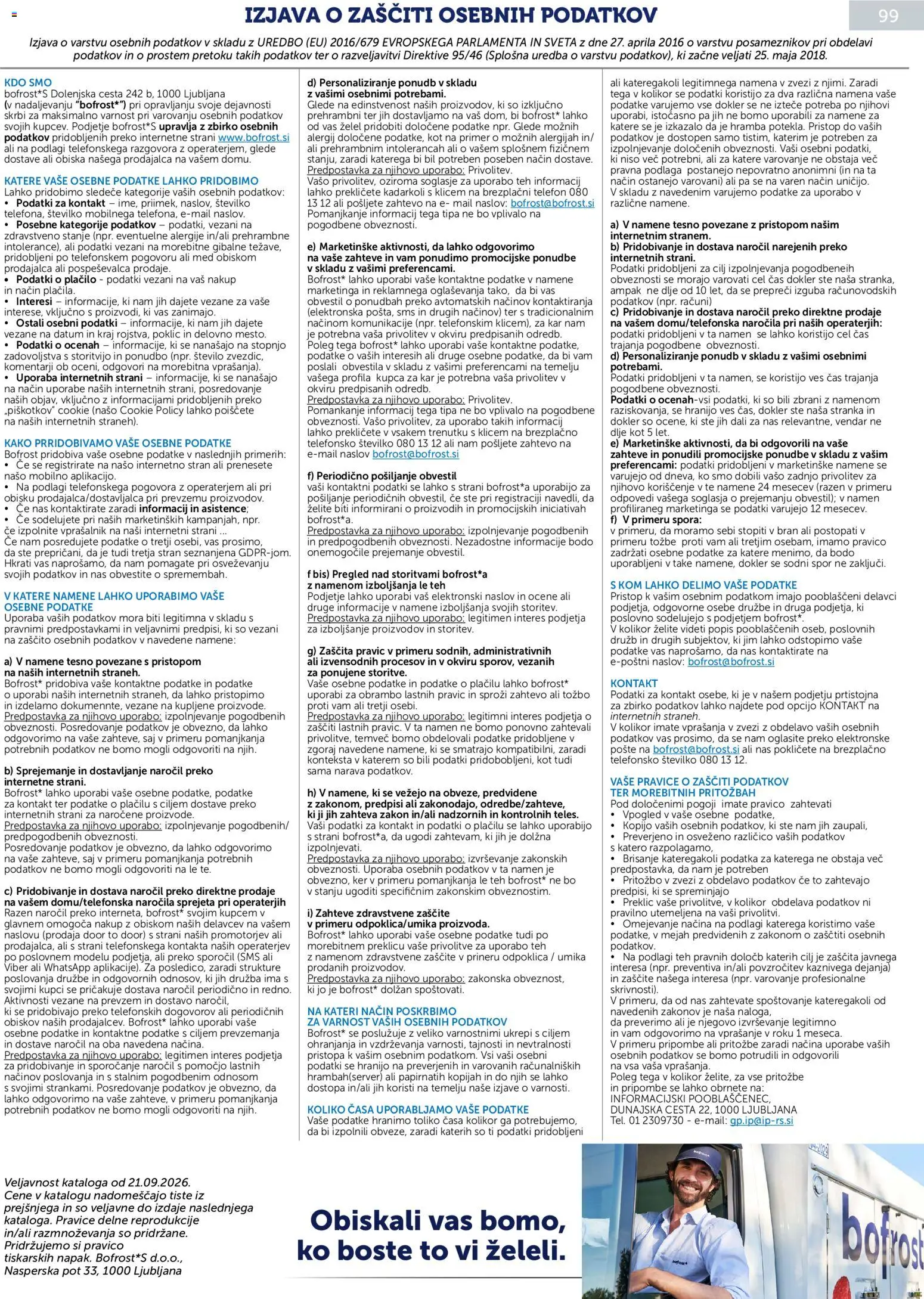 Novi Bofrost katalog ponudbe – veljaven od 01.10.2026 | Stran: 97 | Izdelki: Telefon, Med