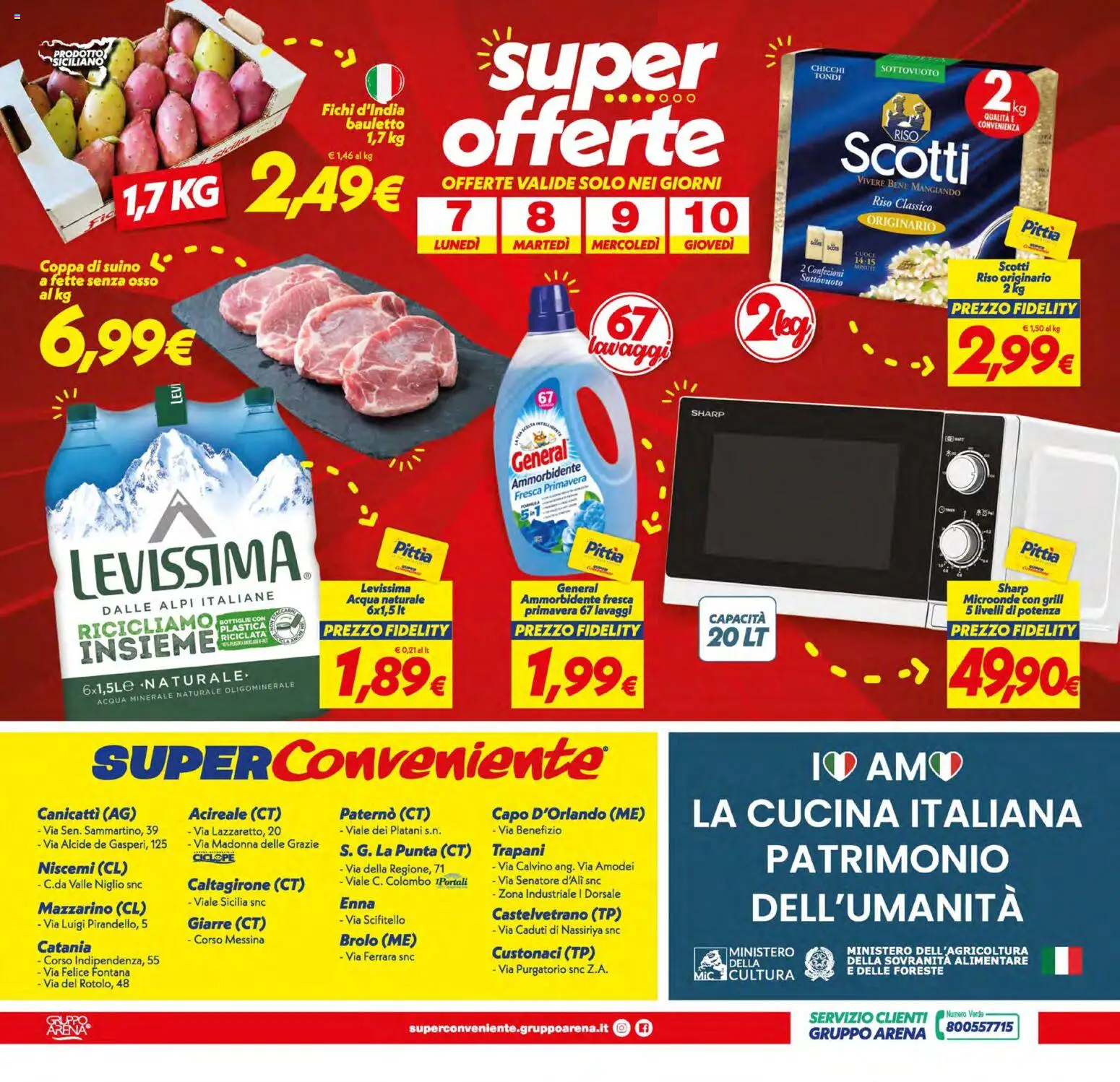 Volantino SuperConveniente del 01/09/2026 | Pagina: 24 | Prodotti: Microonde, Ammorbidente, Acqua naturale, Acqua minerale