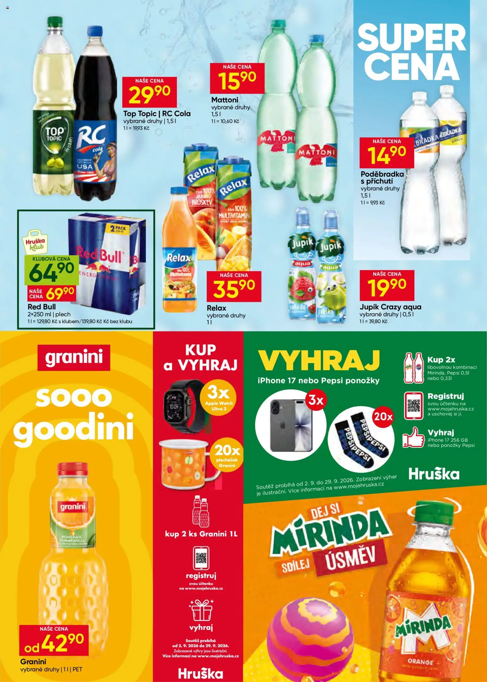 Hruška leták od 02.09.2026 | Strana: 9 | Produkty: Iphone, Apple, Plech, Cola