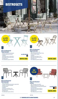 Makro folder - Terras & BBQ - Voorbeeld van een folder van Makro, geldig van 15.04.2026 | Pagina: 20 | Producten: Gewicht, Tafel, Stoel, Kussens