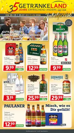 Getränkeland Prospekt ab 20.07.2026 gültig