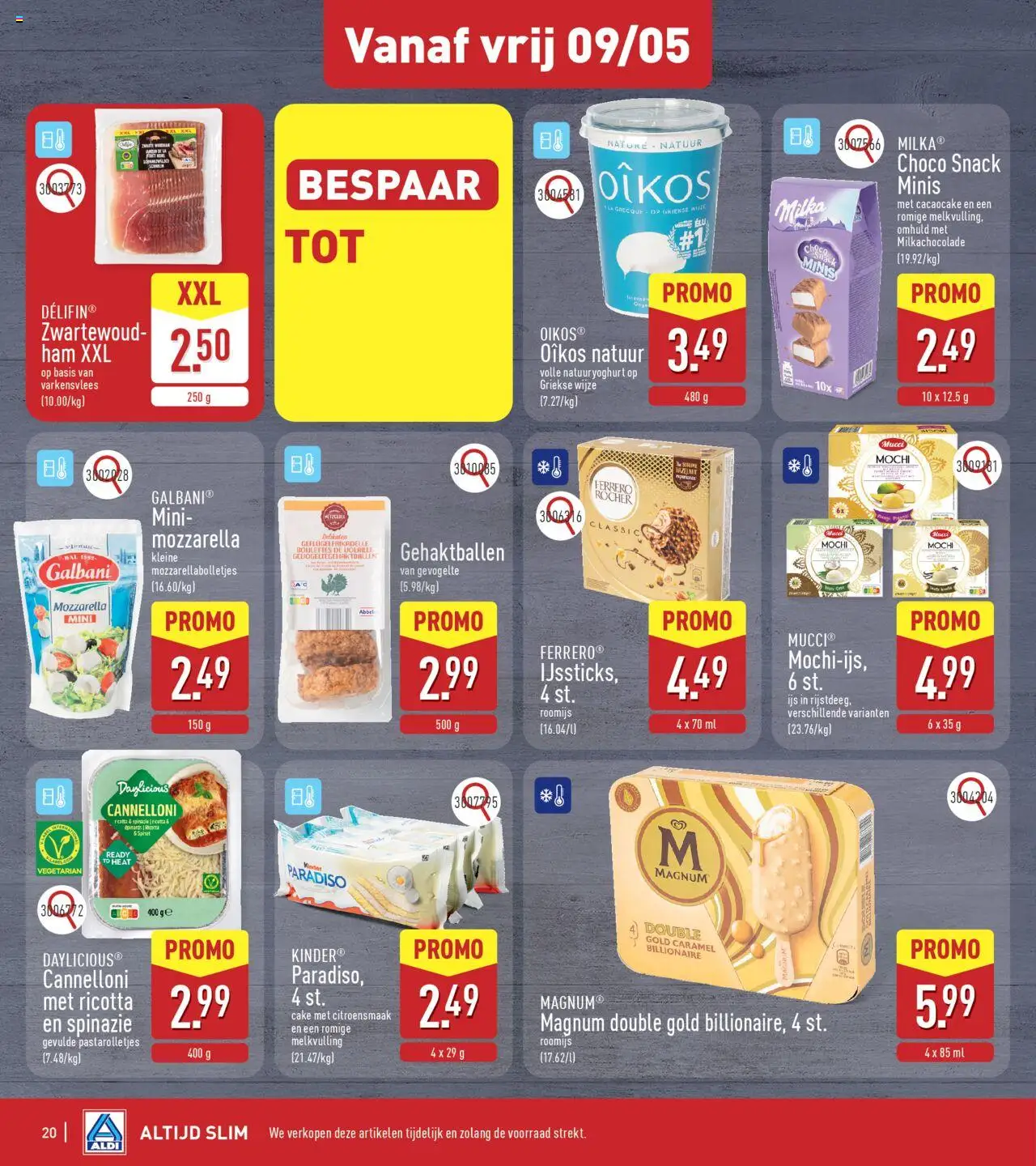 {H1} | Pagina: 20 | Producten: Ham, Varkensvlees, Mozzarella, Ricotta