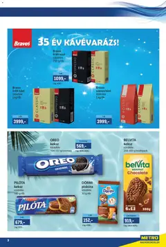 Metro Márkák katalógus 2026/07 - amely érvényes a következő dátumtól: 2026.07.16. | Oldal: 3 | Termékek: Kávé, Szemes kávé, Őrölt kávé, Keksz