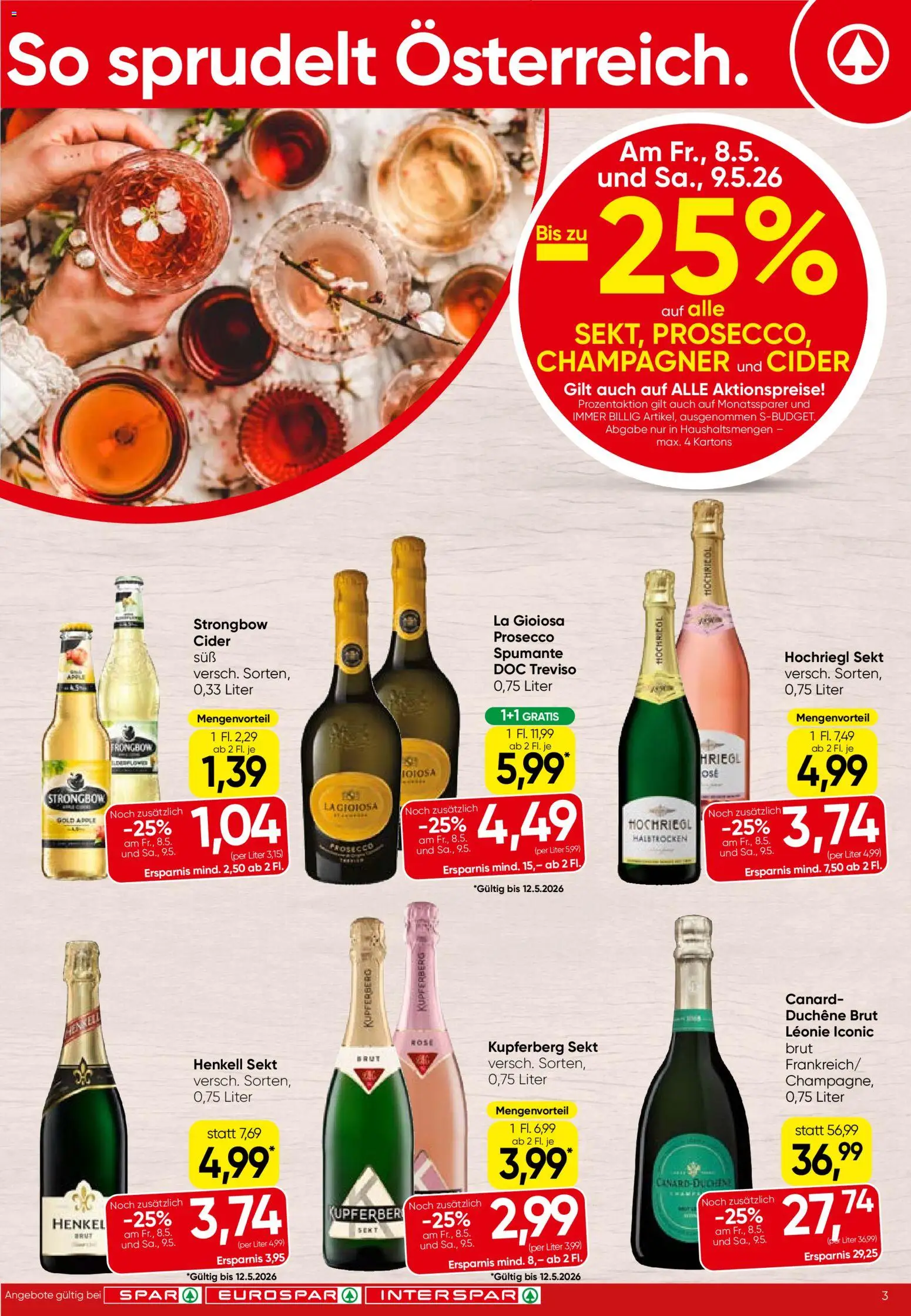 Spar Flugblatt - Burgenland gültig ab 07.05.2026 | Seite: 3 | Produkte: Apple