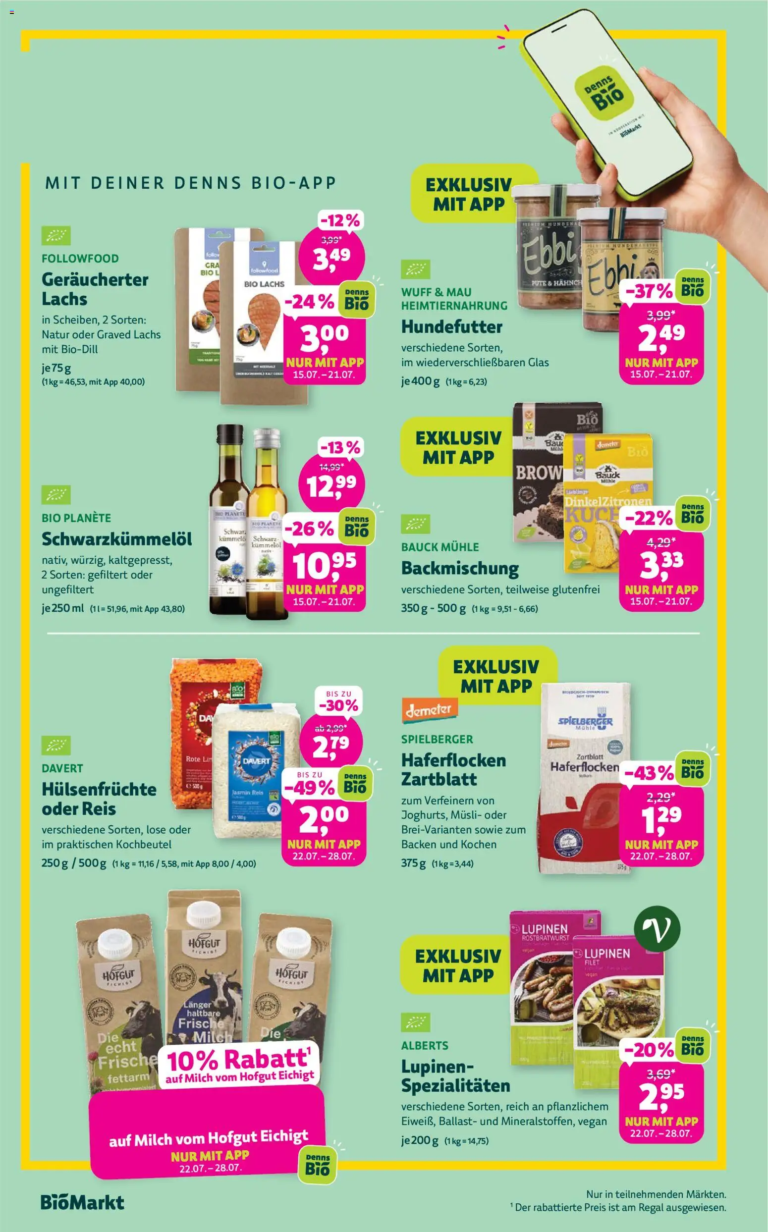 BioMarkt Prospekt – gültig ab 15.07.2026 | Seite: 6 | Produkte: Musli, Pute, Milch, Regal