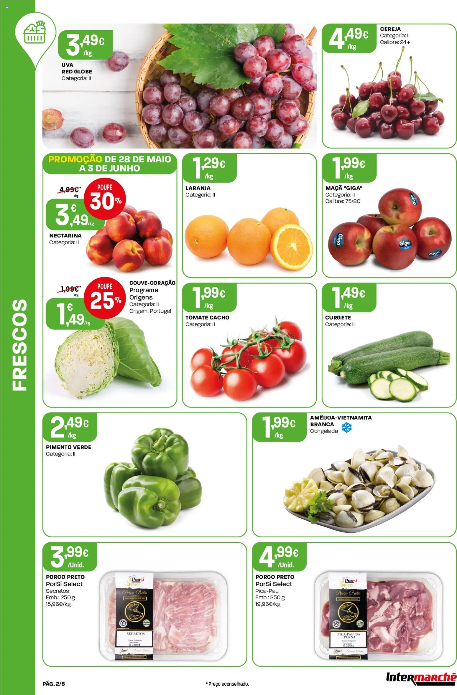 Intermarché Folheto Mini │ válido de 28.05.2026 | Página: 2 | Produtos: Curgete, Cereja, Tomate