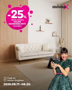 Mömax Aktuális szórólap - amely érvényes a következő dátumtól: 2026.08.17.