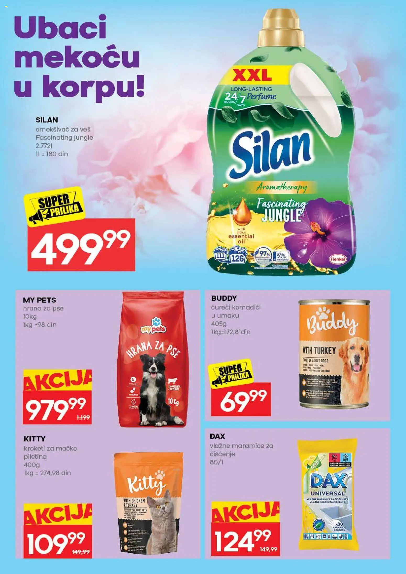 Roda katalog - važi od 28.05.2026 | Strana: 30 | Proizvode: Hrana za pse, Silan, Piletina, Omekšivač za veš