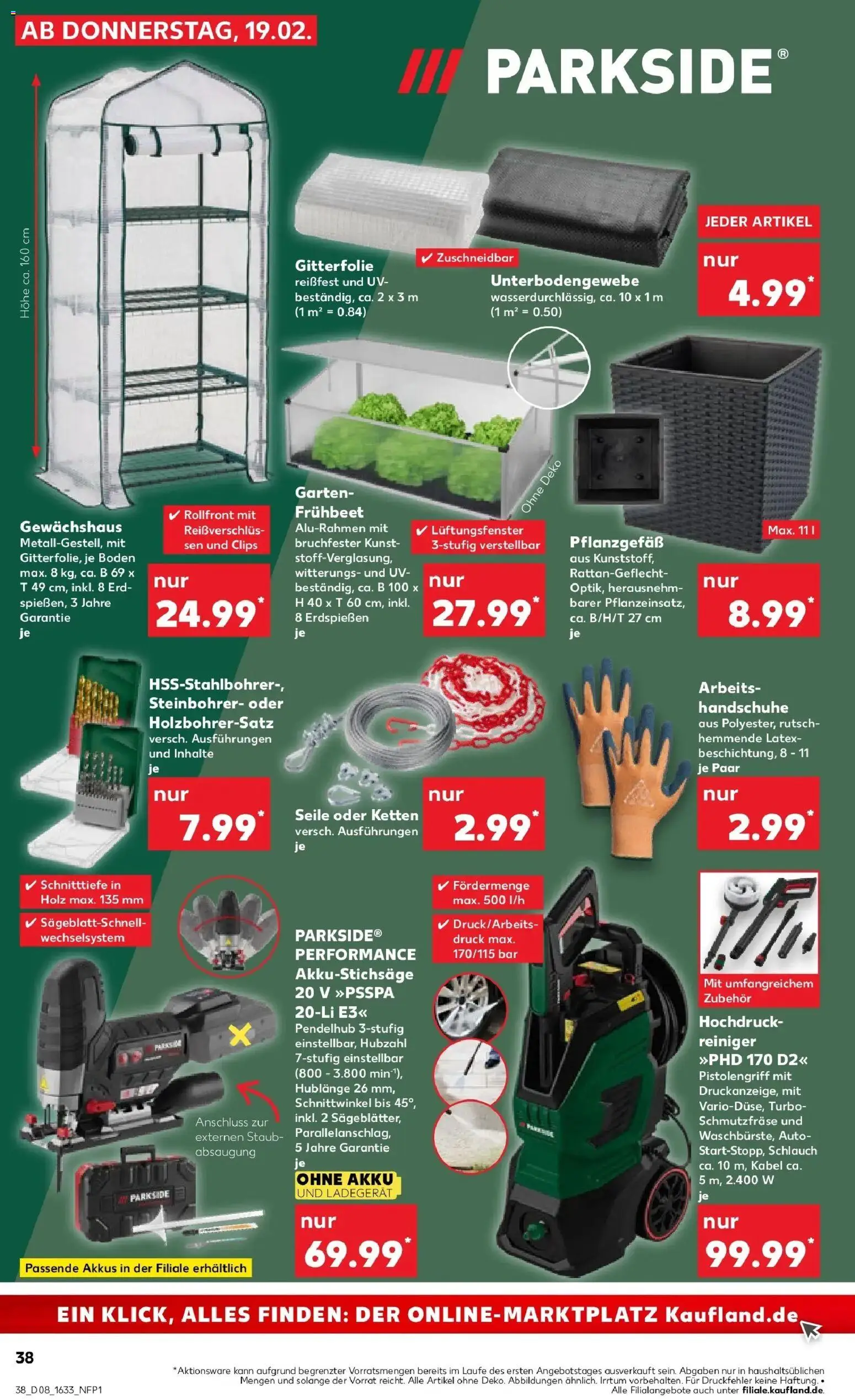 Kaufland prospekt Calw	 – gültig ab 19.02.2026 | Seite: 46 | Produkte: Kabel, Hochdruckreiniger, Handschuhe, Ladegerät