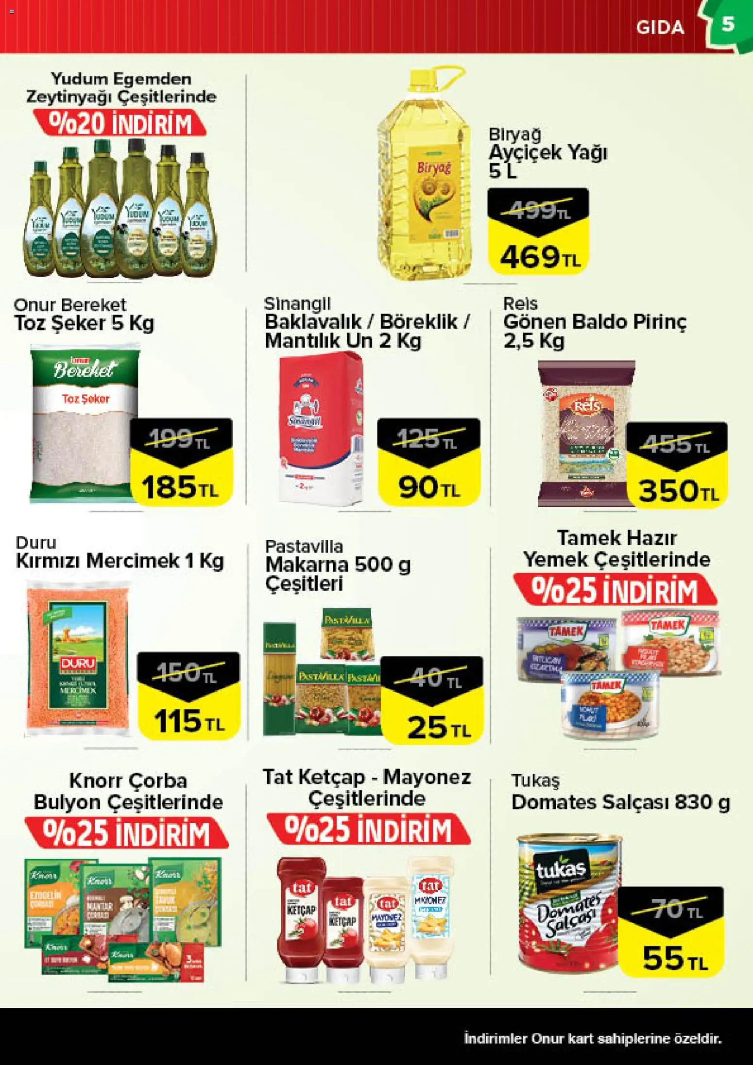 Onur Market Katalog - 12.05.2026 tarihinden itibaren geçerlidir | Sayfa: 5