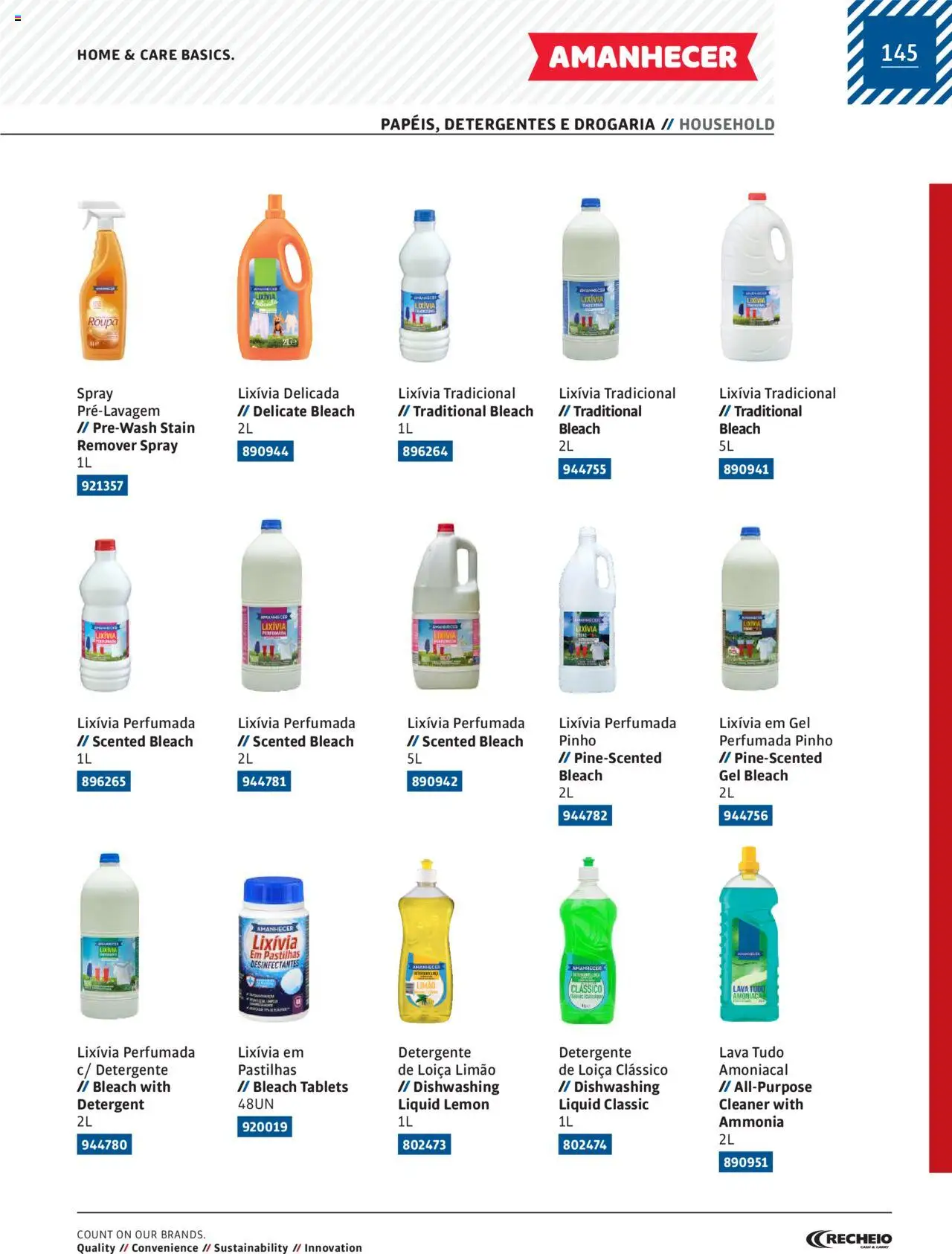 Recheio AS NOSSAS MARCAS │ válido de 19/12/2023 | Página: 145 | Produtos: Detergente