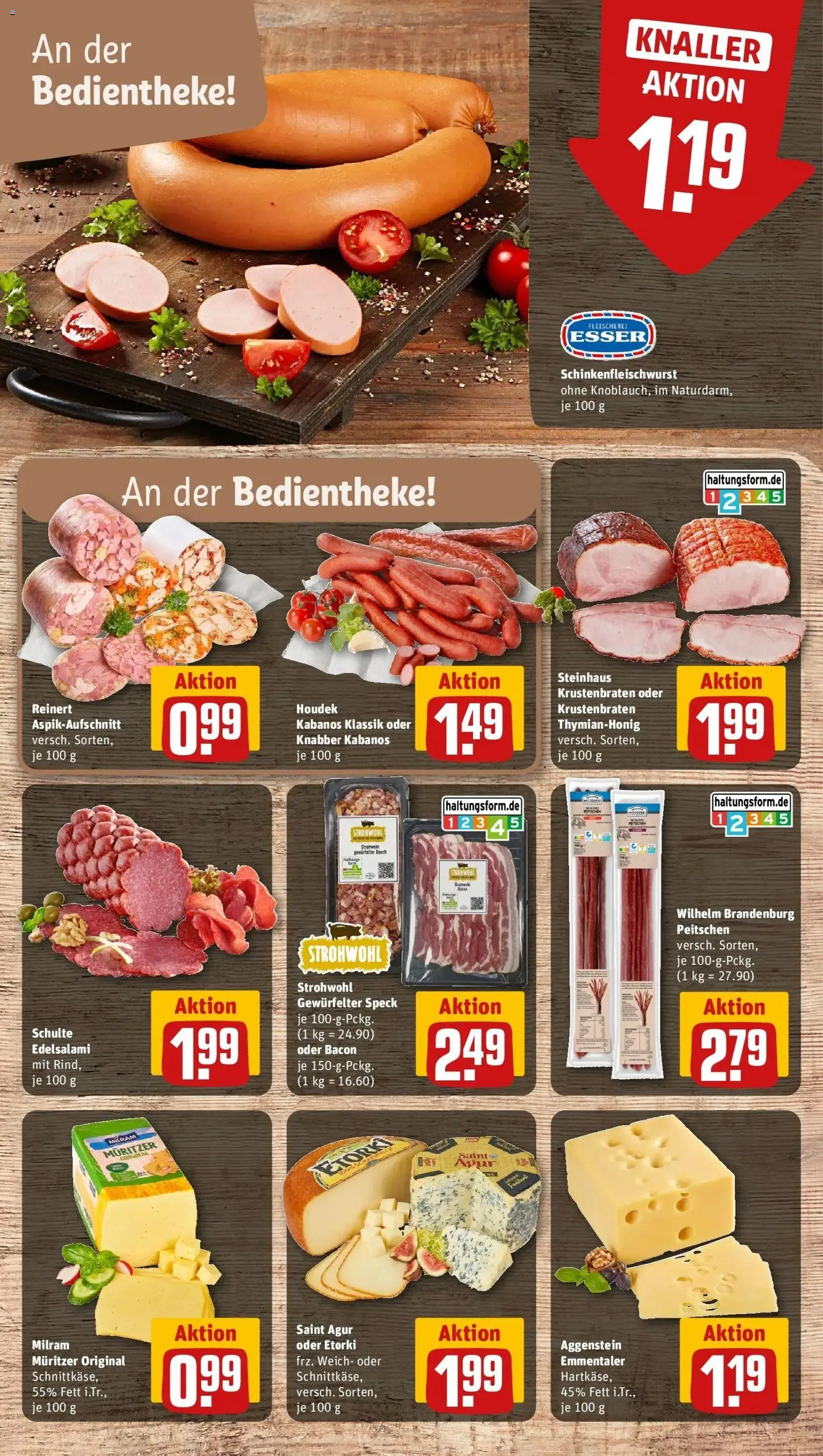 REWE Prospekt ab 17.08.2026 zum Blättern » Angebote | Seite: 11 | Produkte: Krustenbraten, Milram