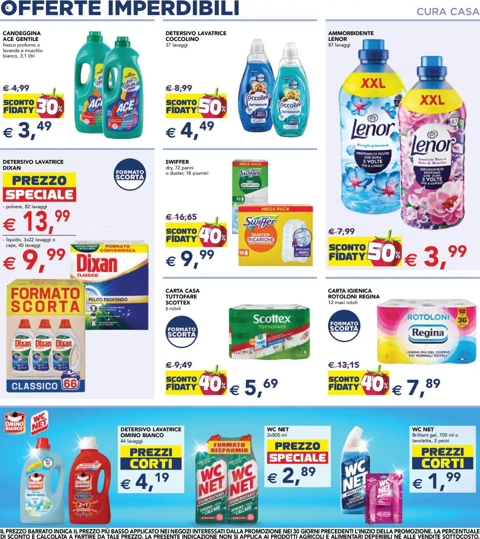 Volantino Esselunga S del 10/09/2026 | Pagina: 19 | Prodotti: Carta igienica, Ammorbidente, Candeggina, WC