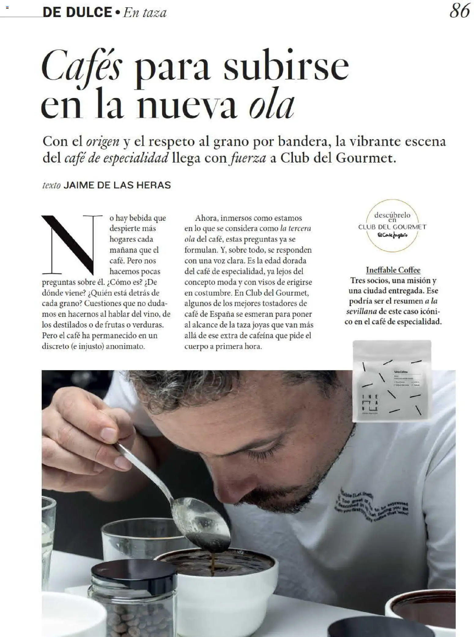 El Corte Inglés Gourmet Magazine │ válido desde el 01/10/2026 | Página: 86 | Productos: Café