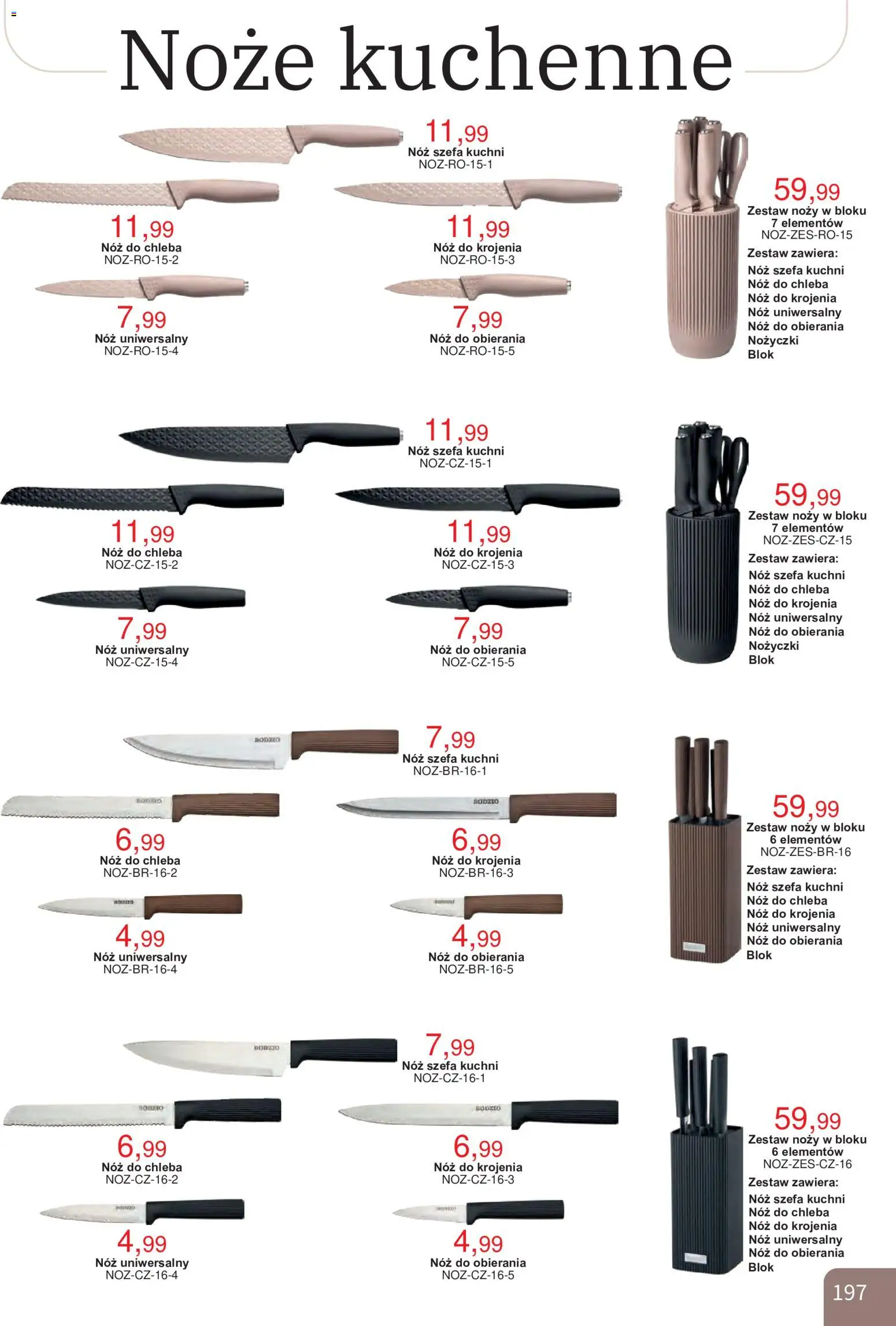 Bodzio Katalog od 01.10.2026 | Strona: 197 | Produkty: Noże