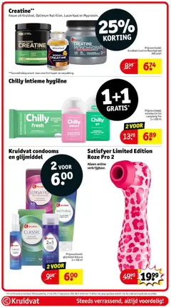 Kruidvat folder week 41 - Voorbeeld van een folder van Kruidvat, geldig van 06-10-2026 | Pagina: 61 | Producten: Condooms, Massagegel, Ingrediënten, Intieme hygiëne