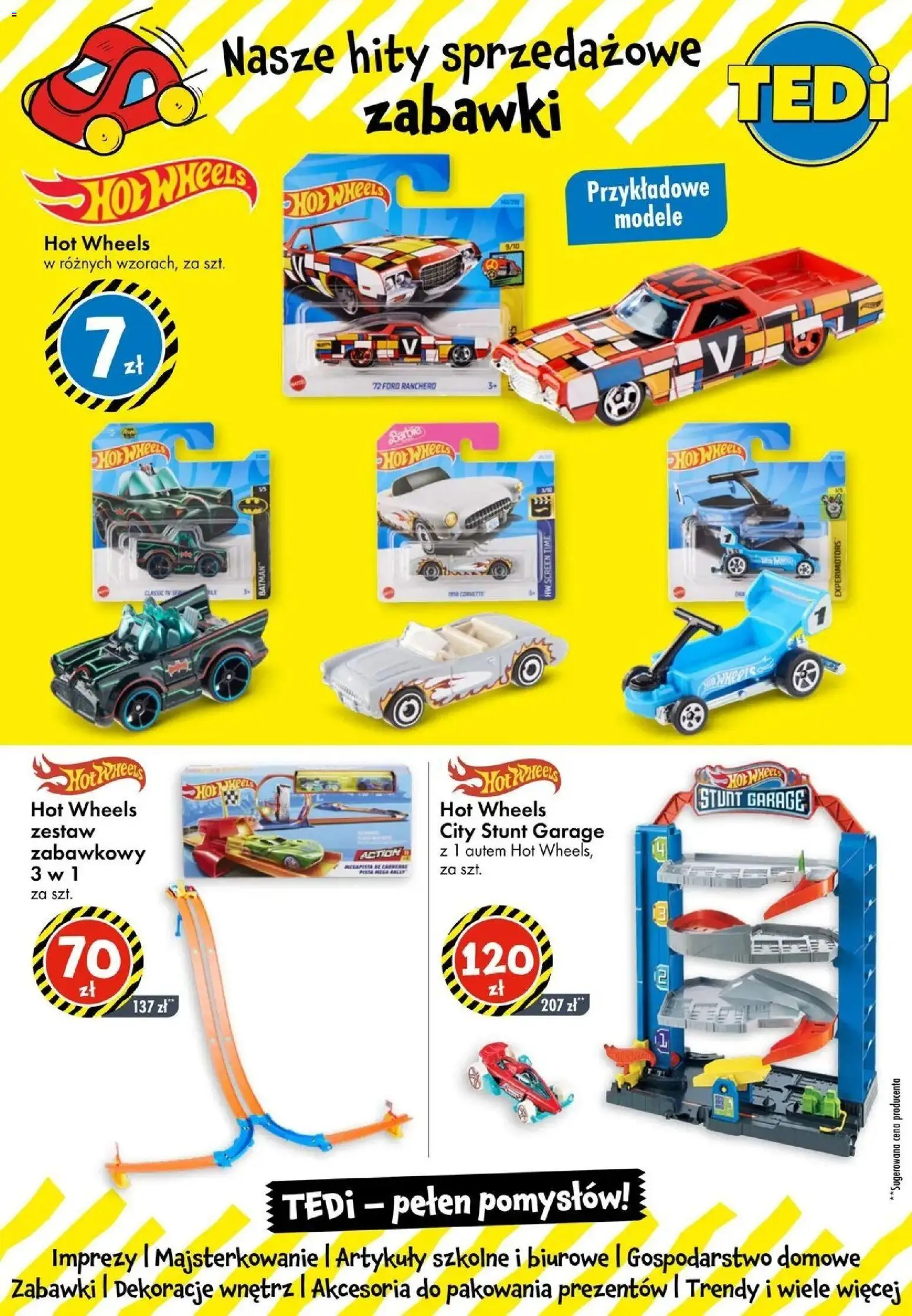 TEDi gazetka - Siemianowice Śląskie od (27.08.2026 - 03.09.2026) | Strona: 2 | Produkty: Hot wheels, Barbie, Dekoracje, Artykuły szkolne