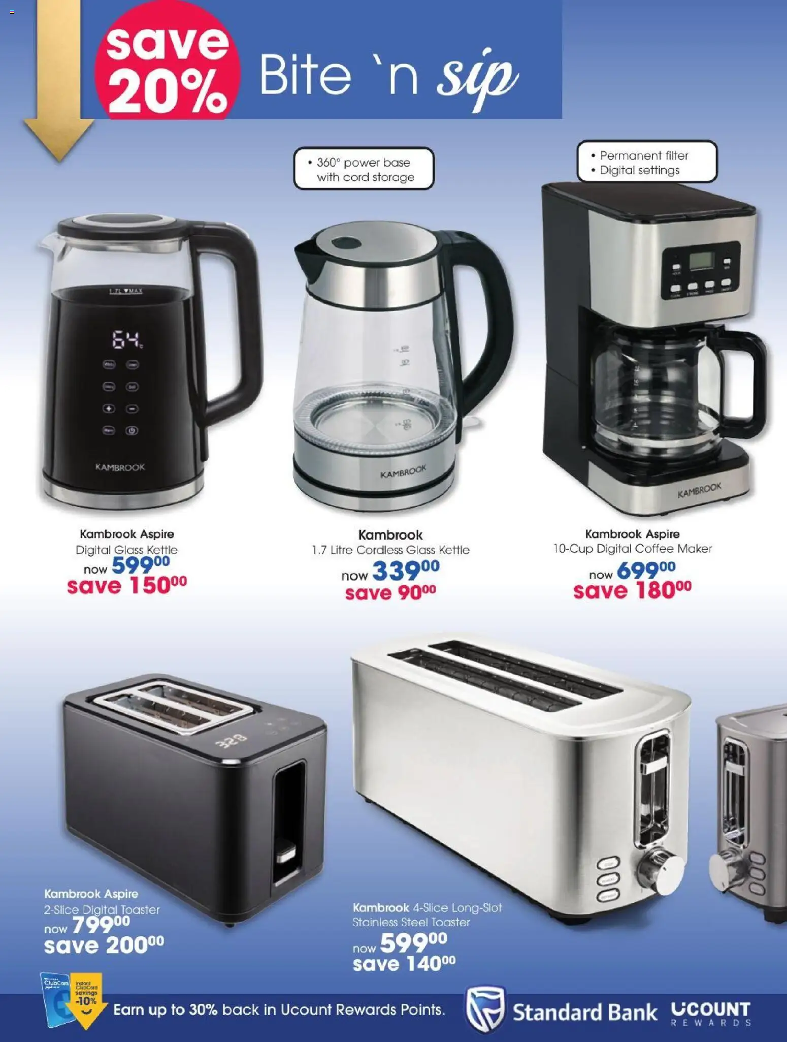 New Clicks catalogue – valid from 27/10/2026 | Page: 96 | Products: Coffee maker, Kettle, Toaster, Coffee