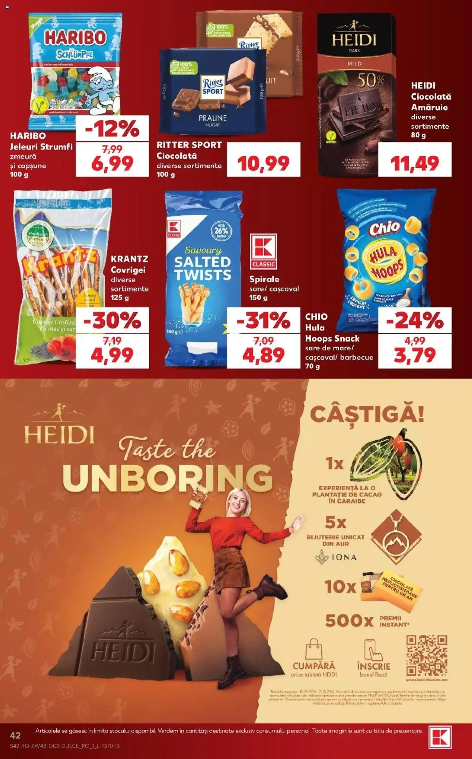 Kaufland Vaslui 21.10.2026 - Revista si Oferta | Pagină: 42 | Produse: Zmeură, Tabletă, Sport, Jeleuri