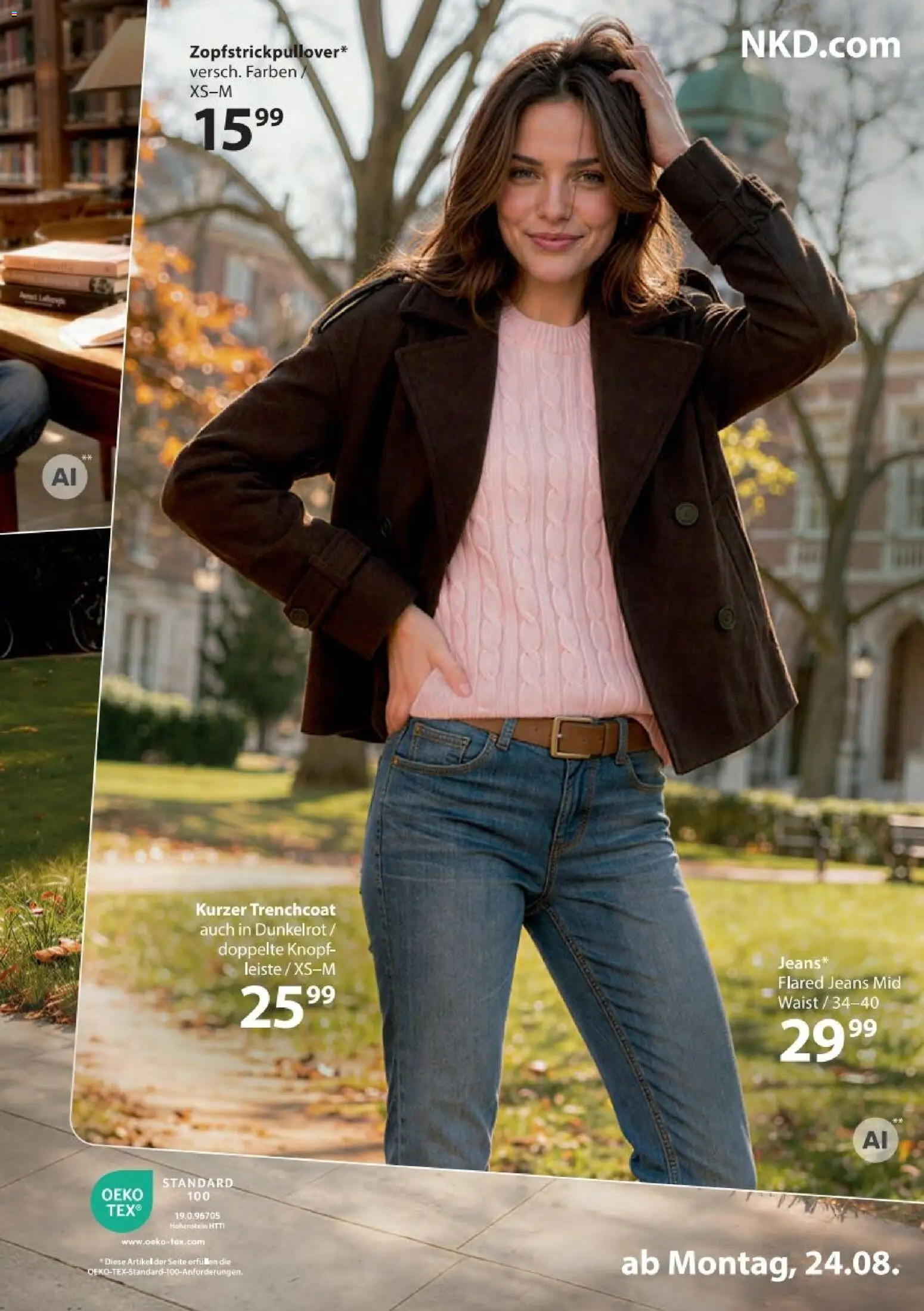 NKD Prospekt – gültig ab 24.08.2026 | Seite: 3 | Produkte: Trenchcoat, Jeans