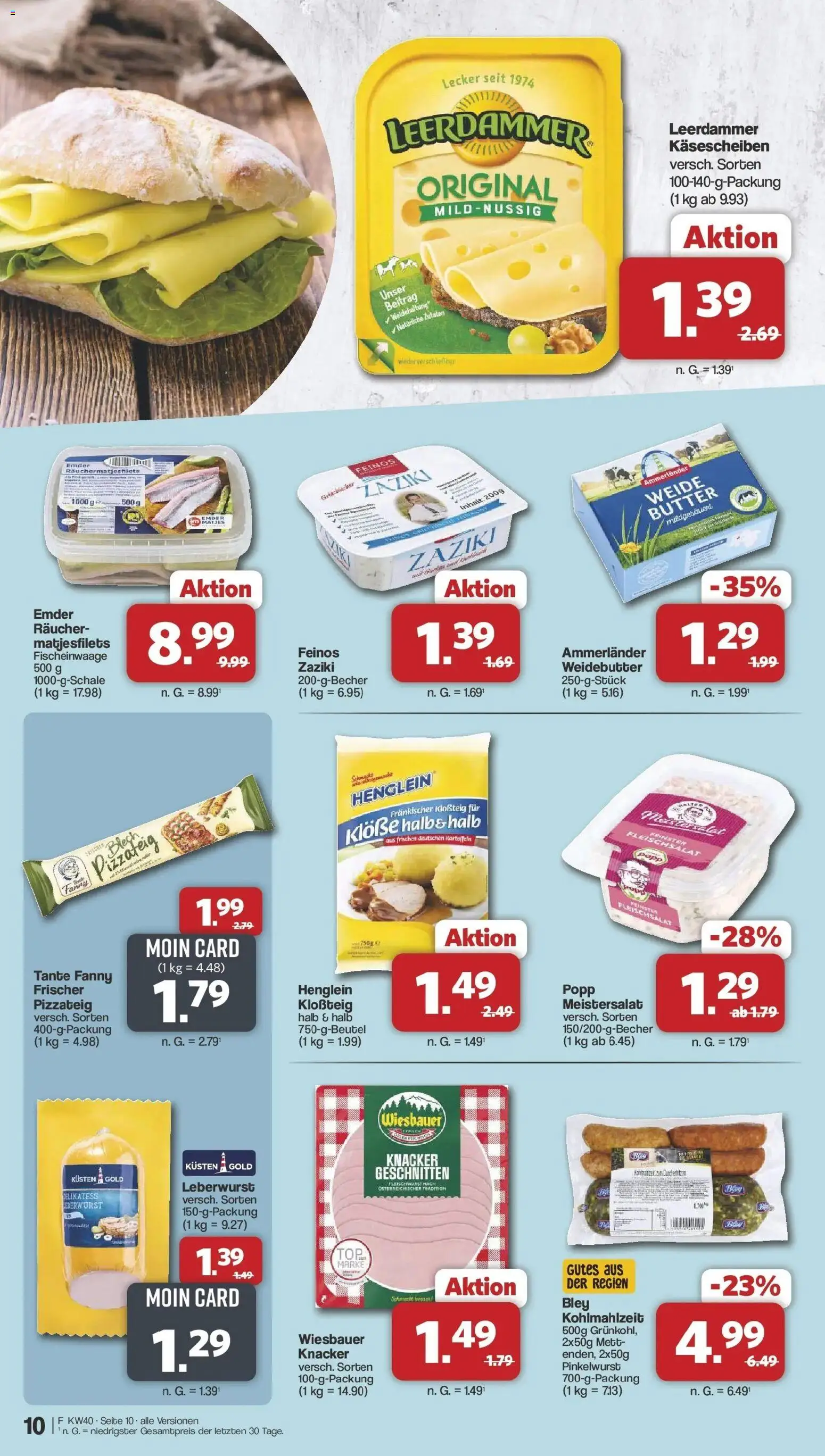 Famila Nordwest - Famila: Wochenangebote (ab 28.09.2026) zum Blättern | Seite: 10 | Produkte: Butter, Leerdammer, Kartoffeln