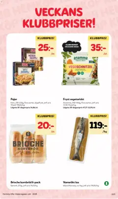 Hemköp erbjudanden - Förhandsvisning av reklamblad från butik Hemköp aktuell från 26/10/2026 | Sida: 5 | Produkter: Brioche, Korvbröd, Lax, Ost
