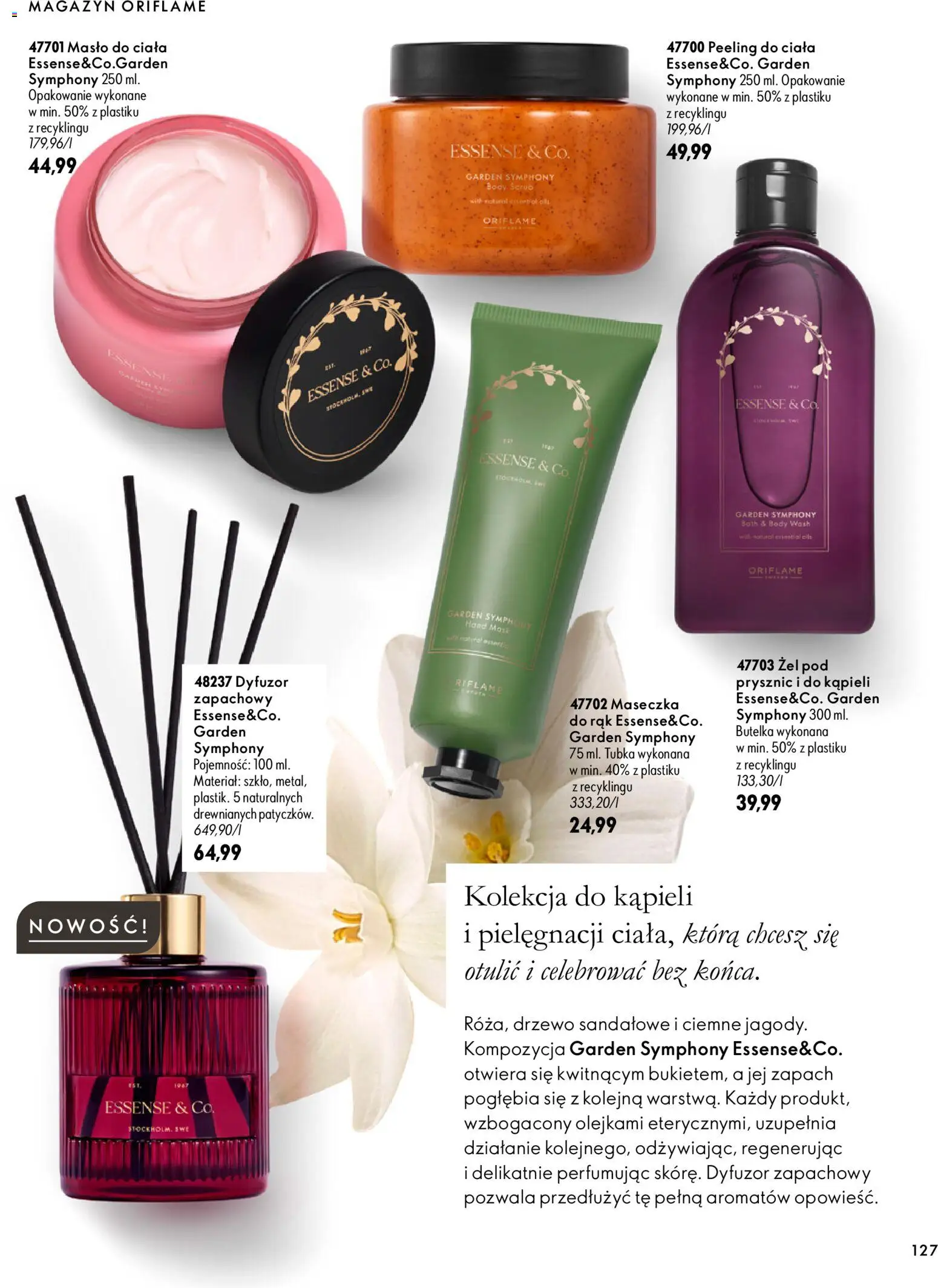 Oriflame Katalog 14 2026 od 30.09.2026 | Strona: 127 | Produkty: Dyfuzor zapachowy, Prysznic, Zapach, Peeling