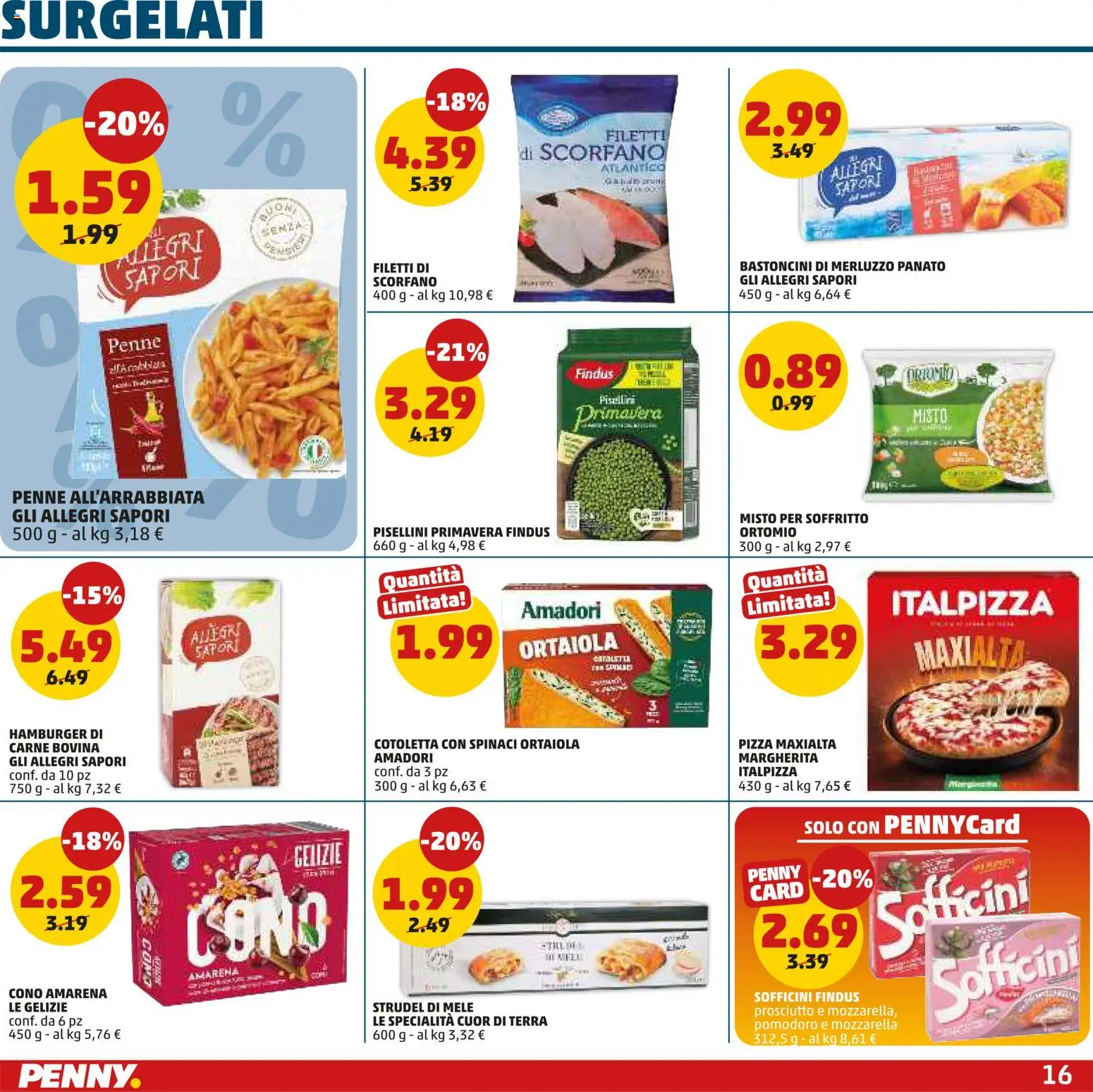 Volantino PENNY del 08/10/2026 | Pagina: 16 | Prodotti: Mele, Prosciutto, Carne, Specialità
