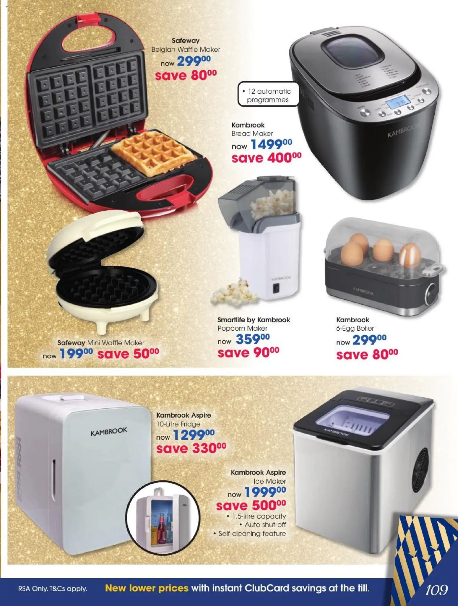 New Clicks catalogue – valid from 27/10/2026 | Page: 109 | Products: Fridge, Bread, Popcorn
