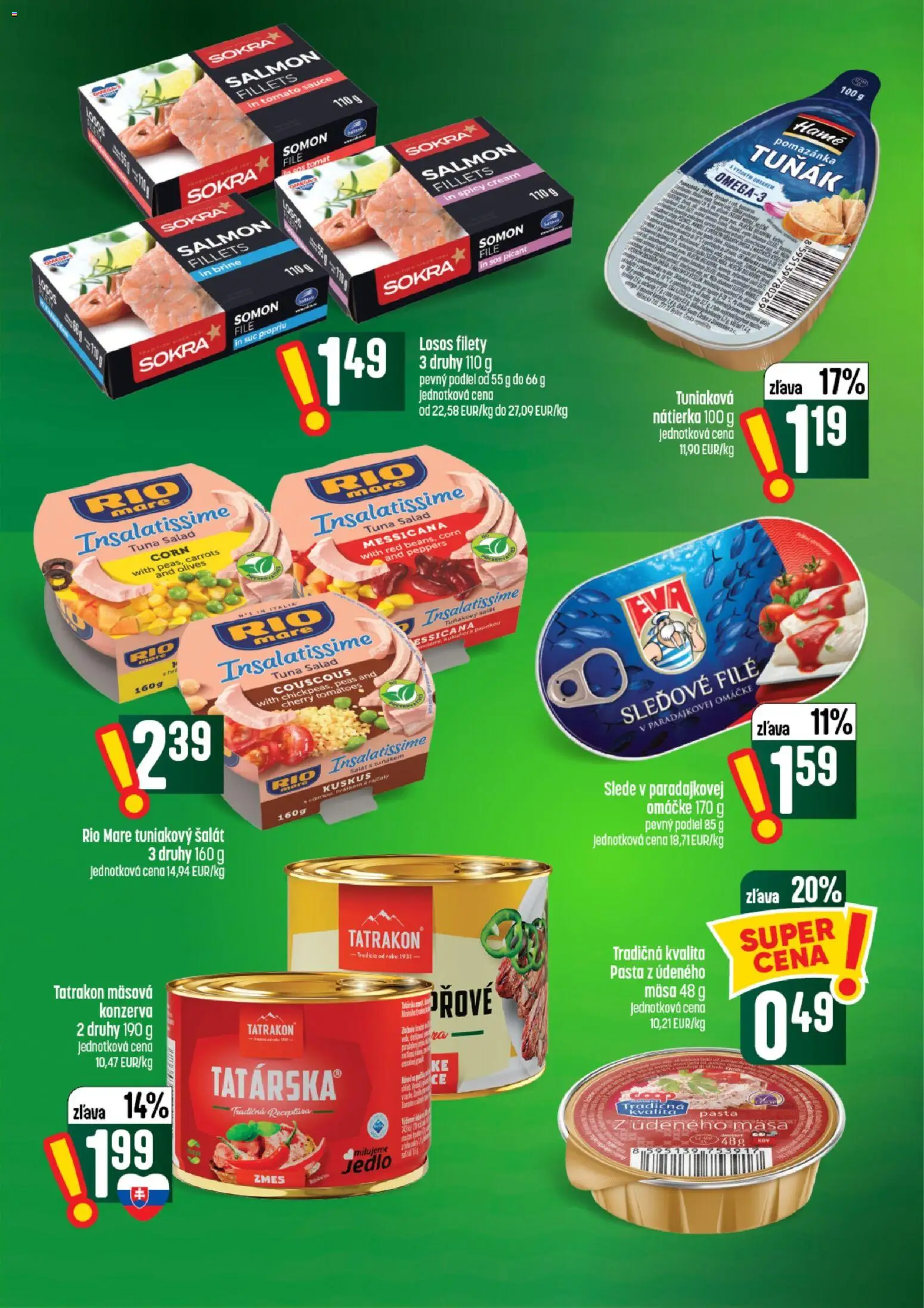 Nové COOP Jednota akcie – leták je platný od 13.08.2026 | Strana: 36 | Produkty: Nátierka, Rio Mare, Losos, Tuniakový šalát
