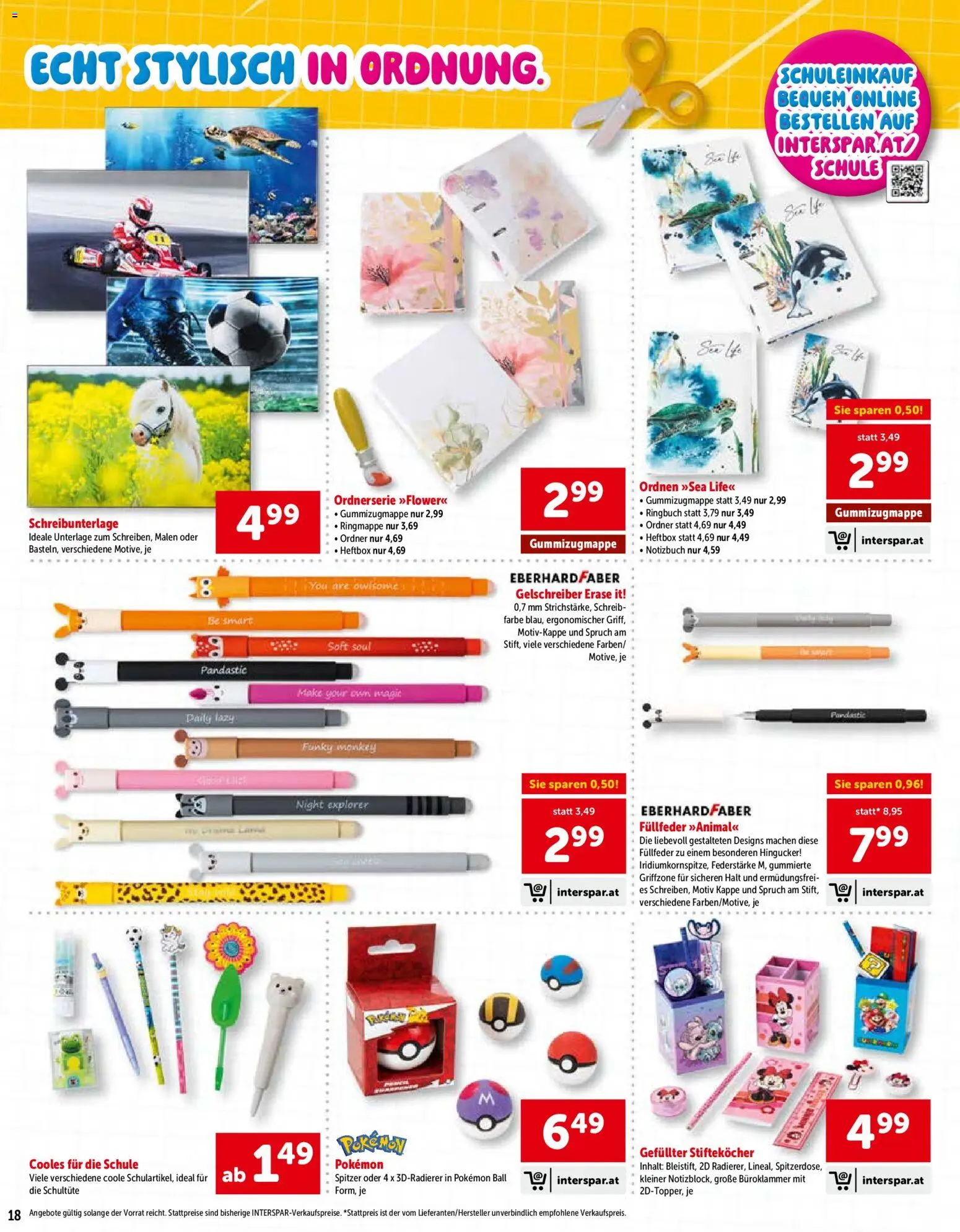 Interspar So Macht Schule Spass gültig ab 25.06.2026 | Seite: 18 | Produkte: Kappe, Notizbuch