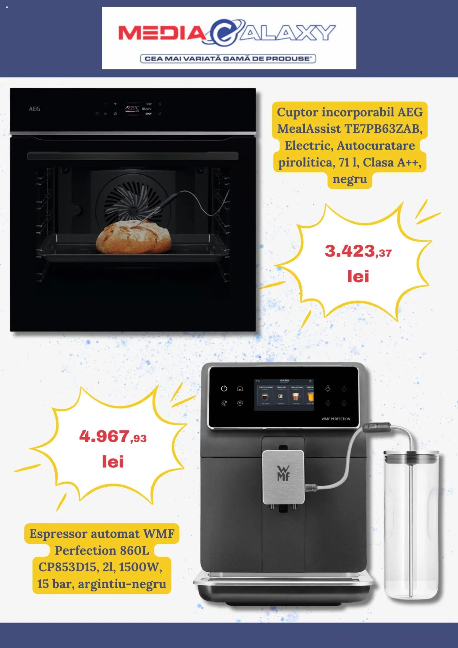 Noul catalog Media Galaxy – valabil de la 14.05.2026 | Pagină: 4 | Produse: Espressor, Cuptor