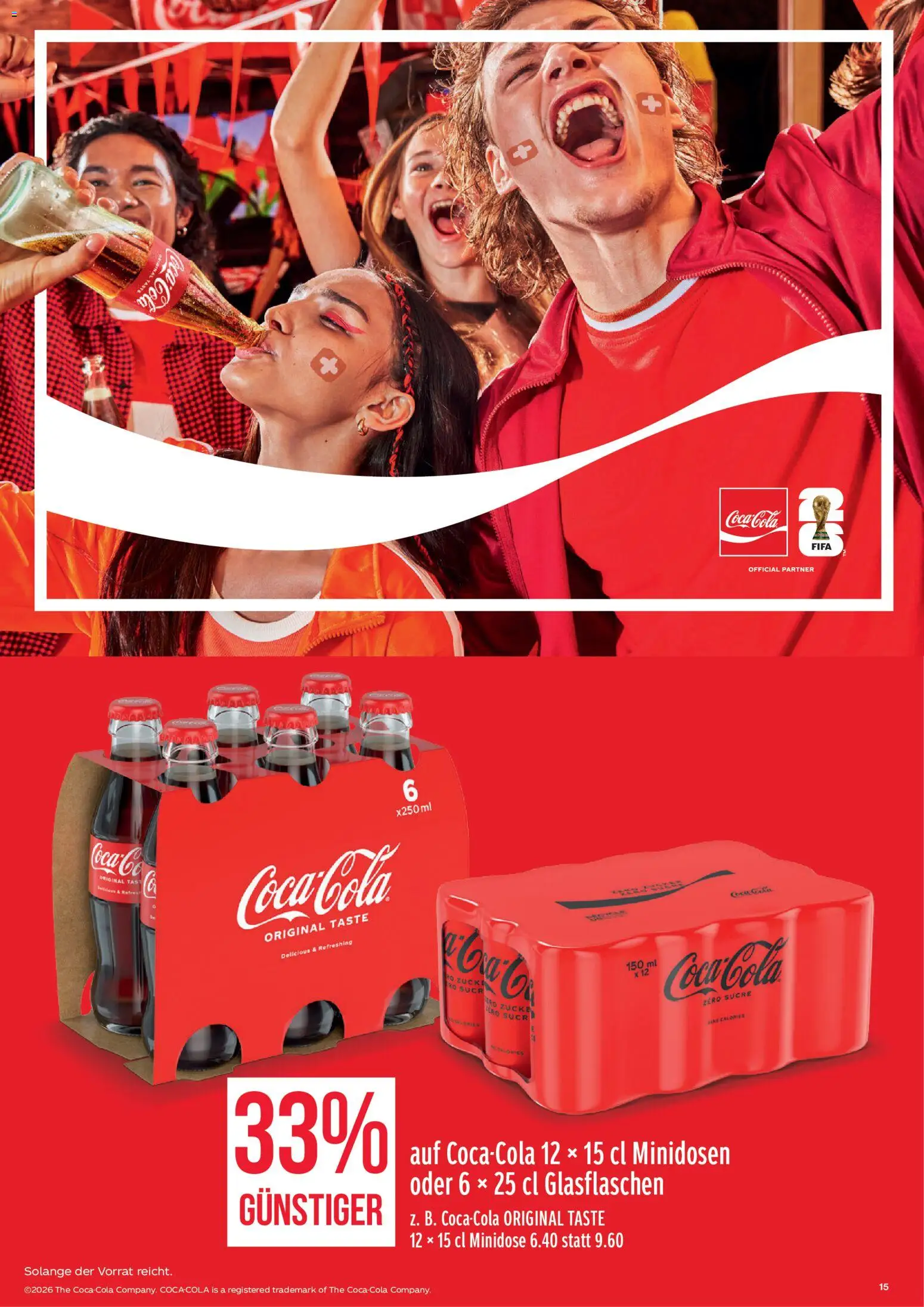 SPAR - SPAR Handels AG – gültig ab 09.07.2026 | Seite: 15 | Produkte: Coca Cola