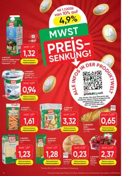 Spar - Flugblatt ab 01.07.2026 gültig | Seite: 18 | Produkte: Milch, Hajdina liszt, Äpfel, Tomaten