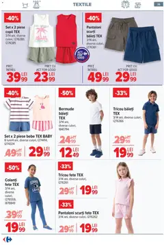 Ofertele Carrefour valabile de la 20.05.2026 | Pagină: 35 | Produse: Tricou, Pantaloni, Pantaloni scurți, Colanți
