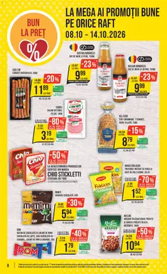 Ofertele Mega Image valabile de la 08.10.2026 | Pagină: 8 | Produse: Aplică, Semințe, Suc, Mere