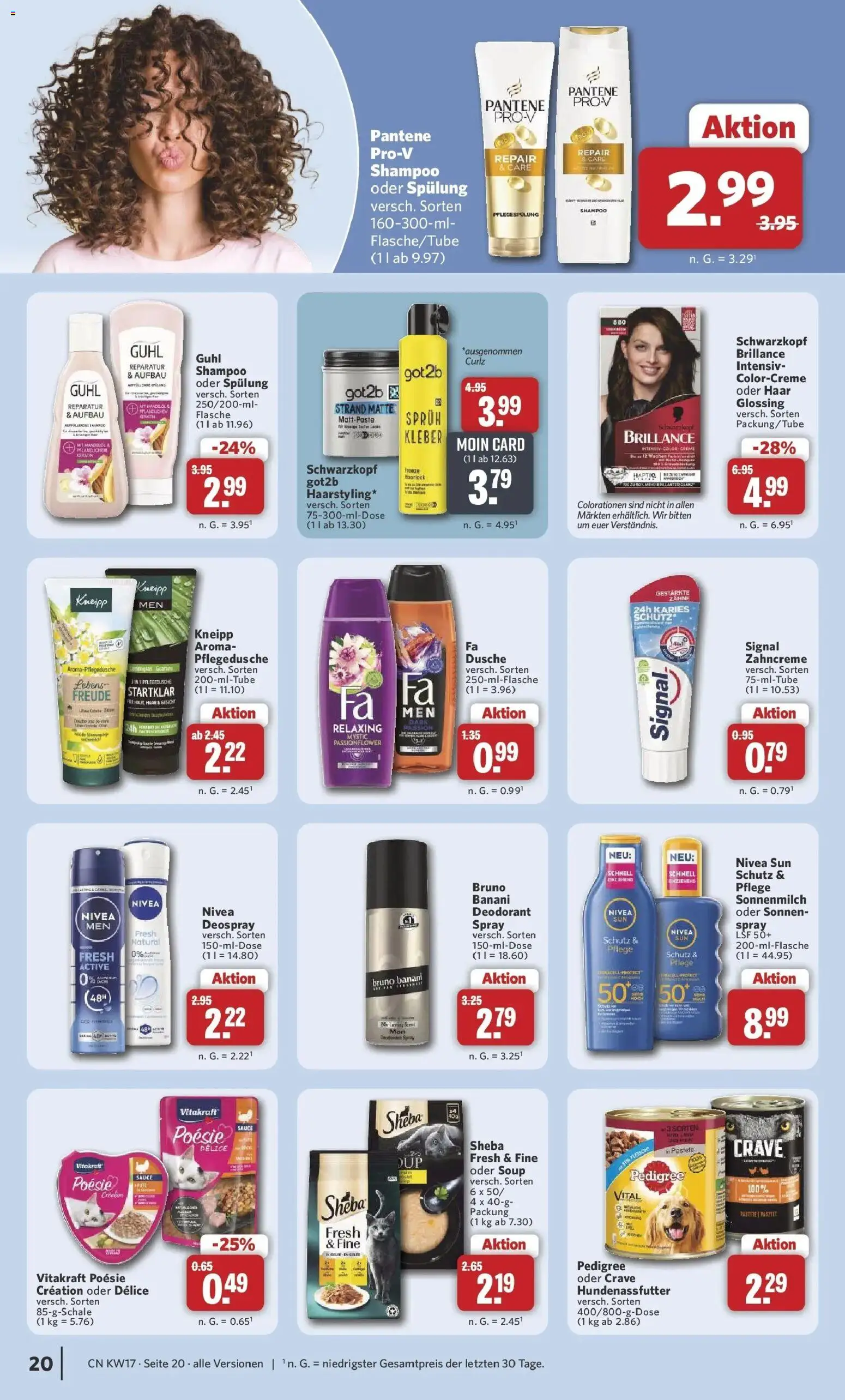 Combi Prospekt Detmold – gültig ab 20.04.2026 | Seite: 22 | Produkte: Feta, Dusche, Deospray, Pedigree