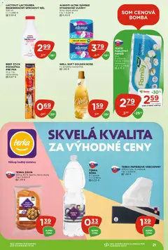 Terno leták platný od 04.06.2026 | Strana: 21 | Produkty: Závin, Sprchový gél, Lactovit