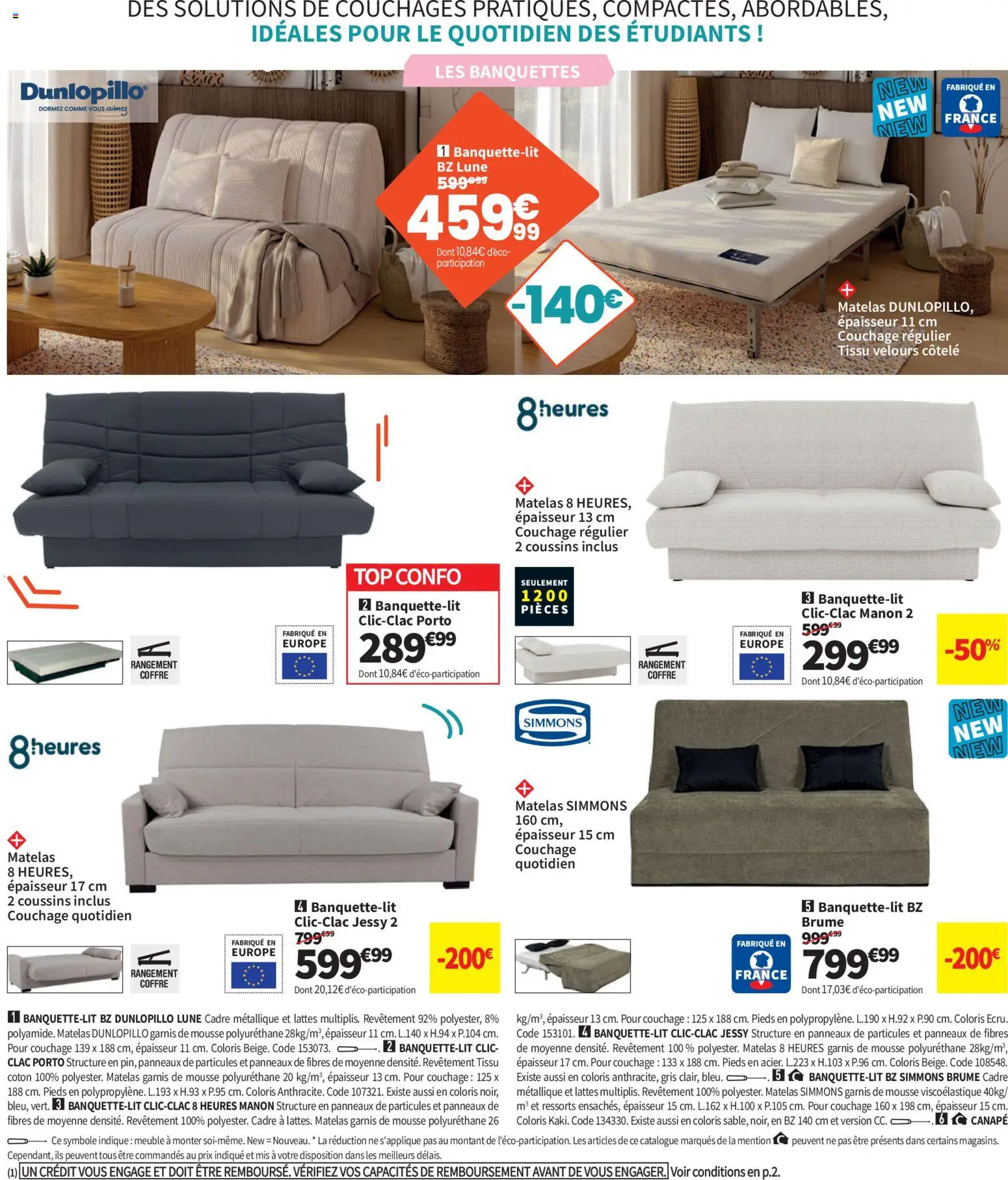 {H1} | Page: 14 | Produits: Meuble, Matelas, Canapé, Cadre