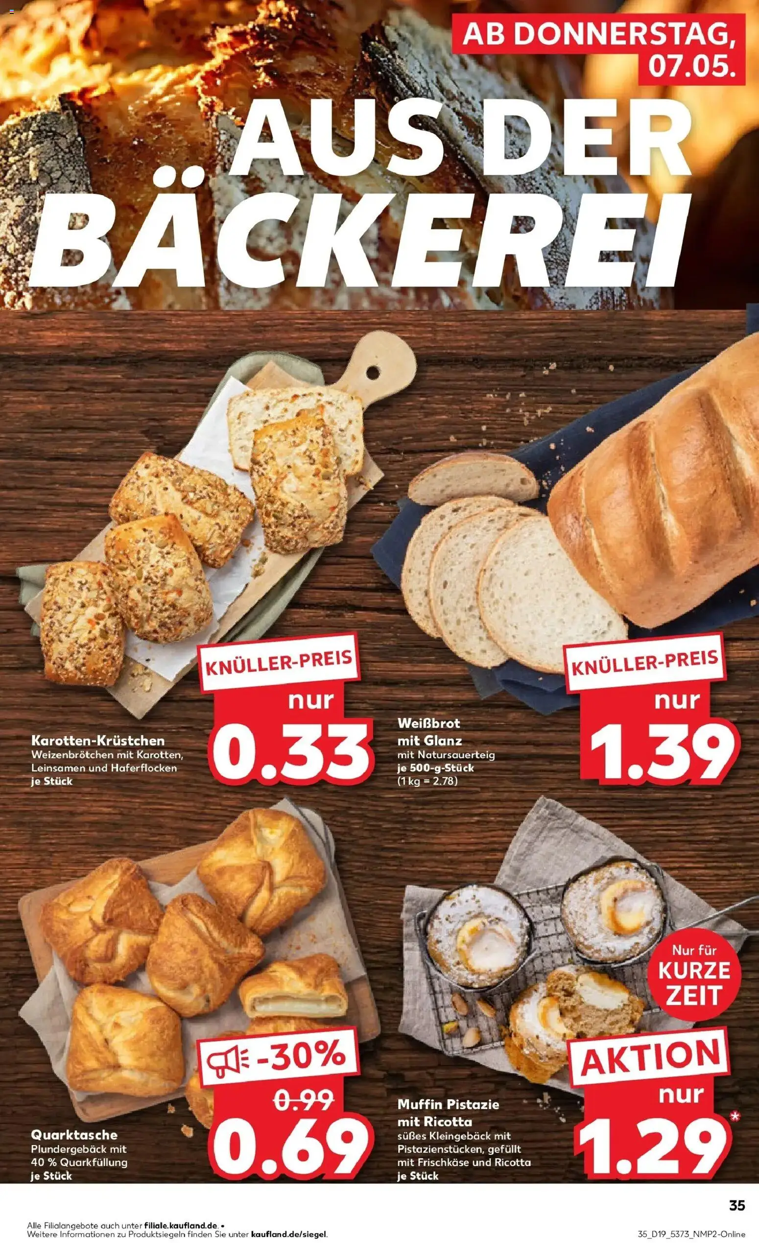 Prospekt Kaufland ab 04.05.2026 » Angebote Online zum Blättern | Seite: 40 | Produkte: Bäckerei, Frischkase