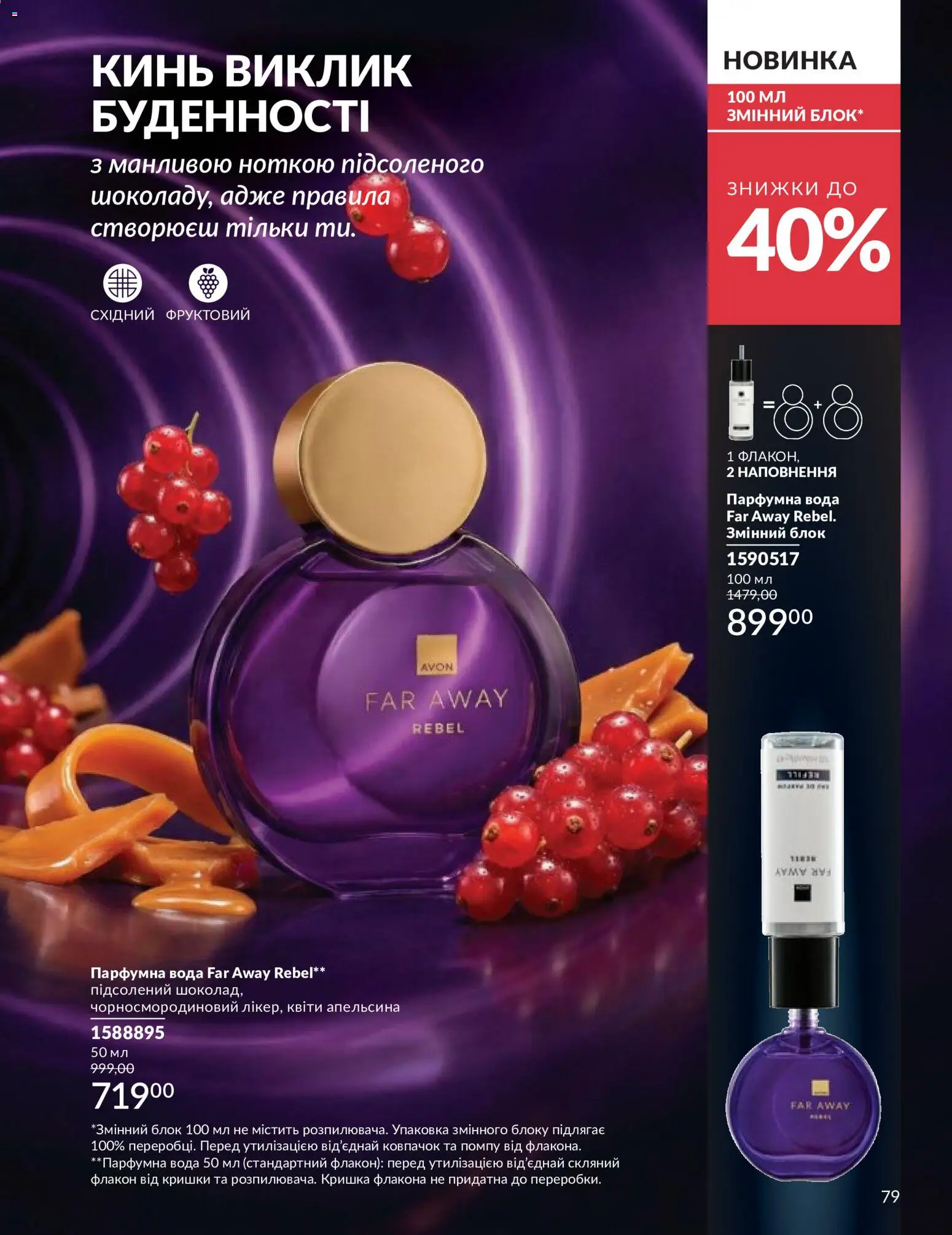 AVON Kаталог - дійснийкції з 31.05.2026 | Сторінка: 79 | Товари: Вода, Кришка