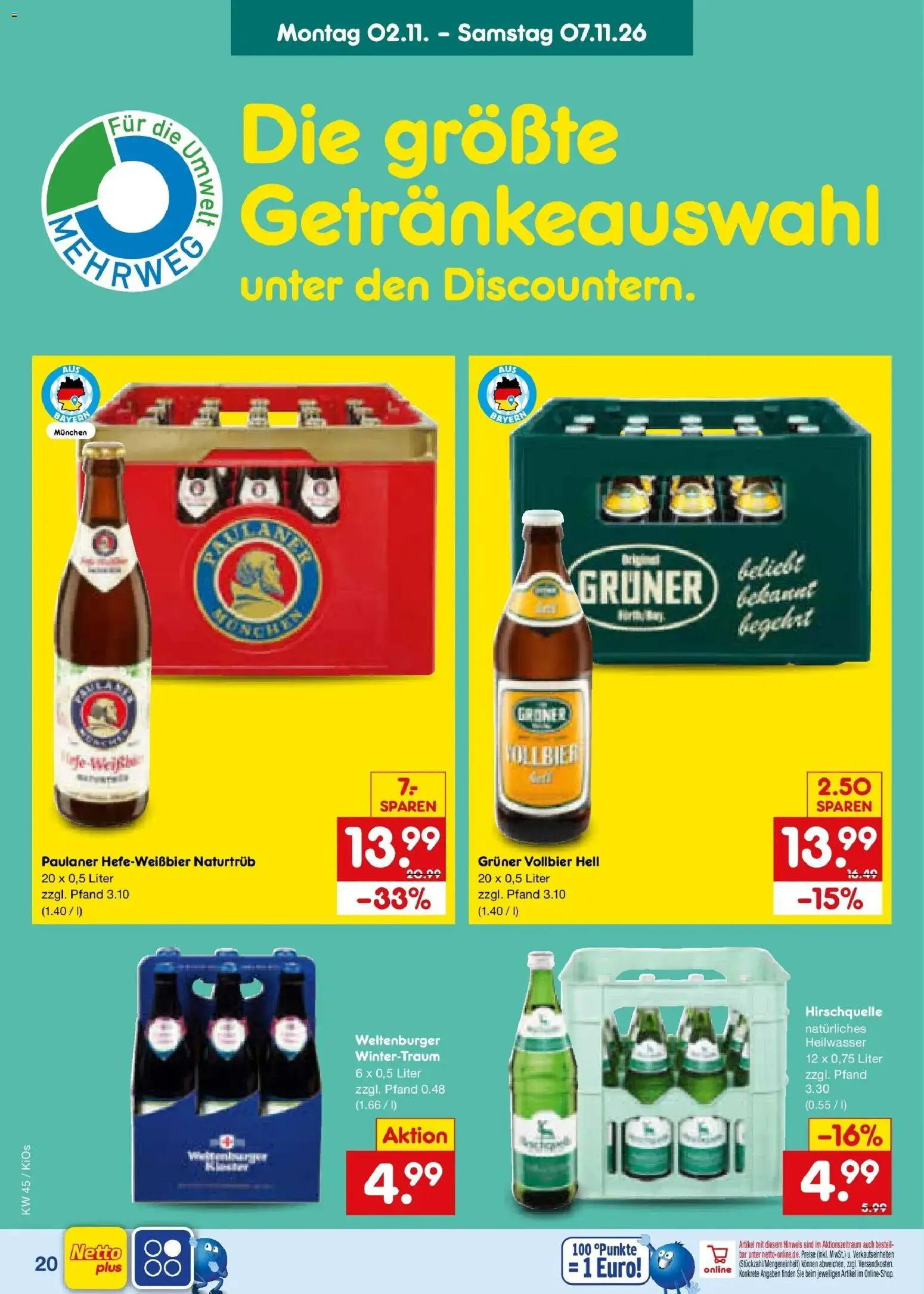 Netto Marken-Discount Prospekt Mistelbach – gültig ab 02.11.2026 | Seite: 30 | Produkte: Paulaner