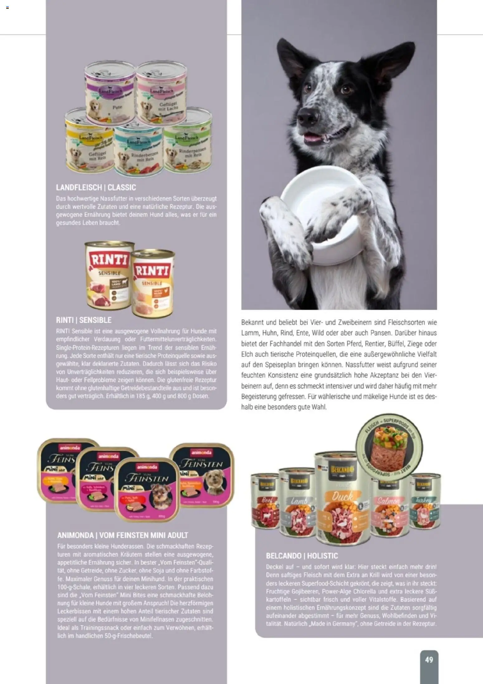 zookauf Themenkatalog Hund – gültig ab 18.05.2026 | Seite: 49 | Produkte: Kartoffeln, Reis, Getreide, Fleisch