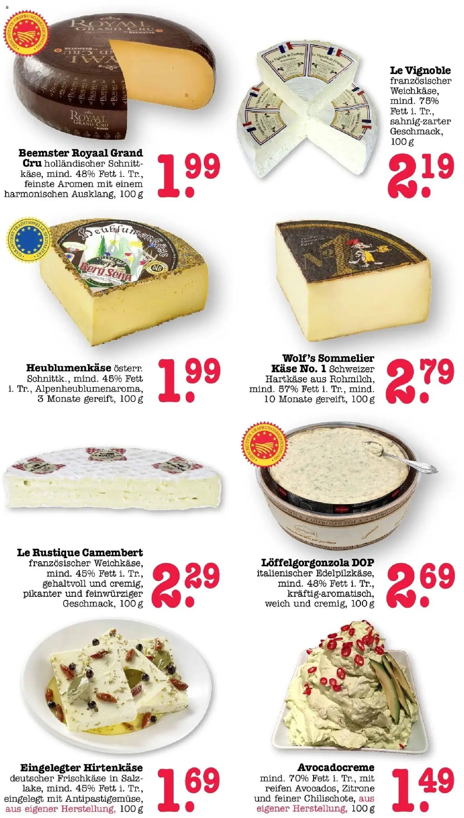 Edeka Prospekt Karlsruhe – gültig ab 27.07.2026 | Seite: 9 | Produkte: Käse, Salz, Zitrone, Frischkase