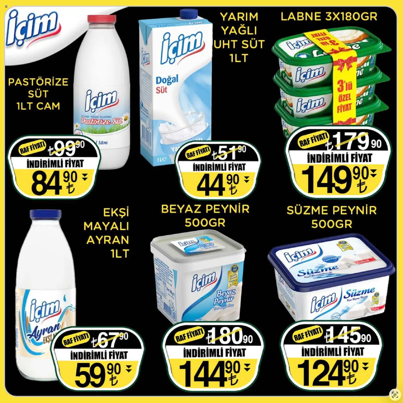 Sarıyer Katalog - 13.03.2026 tarihinden itibaren geçerlidir | Sayfa: 10 | Ürünler: Raf, Süt, Peynir, Süzme peynir