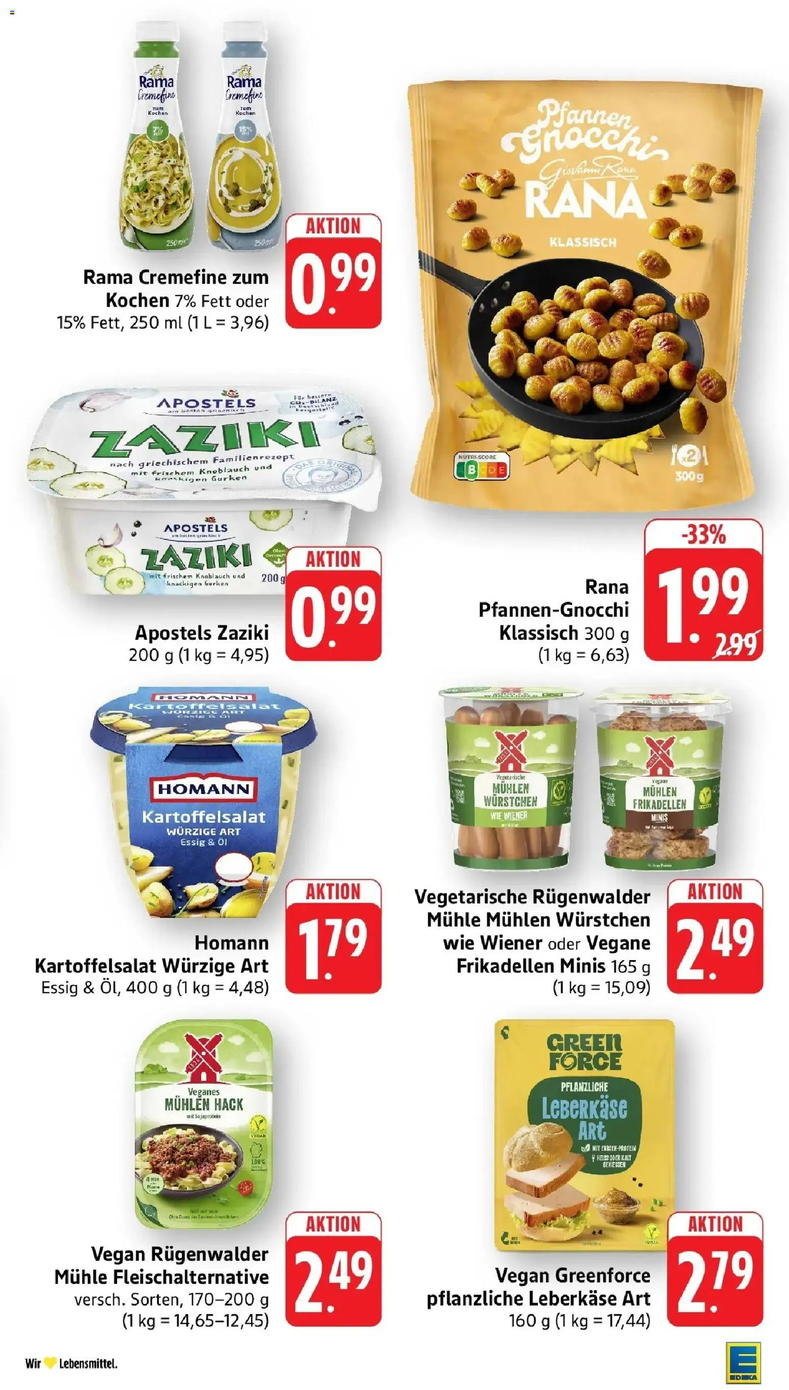 Edeka Prospekt Freiburg – gültig ab 27.07.2026 | Seite: 17 | Produkte: Mühle, Rama cremefine, Knoblauch, Gurken