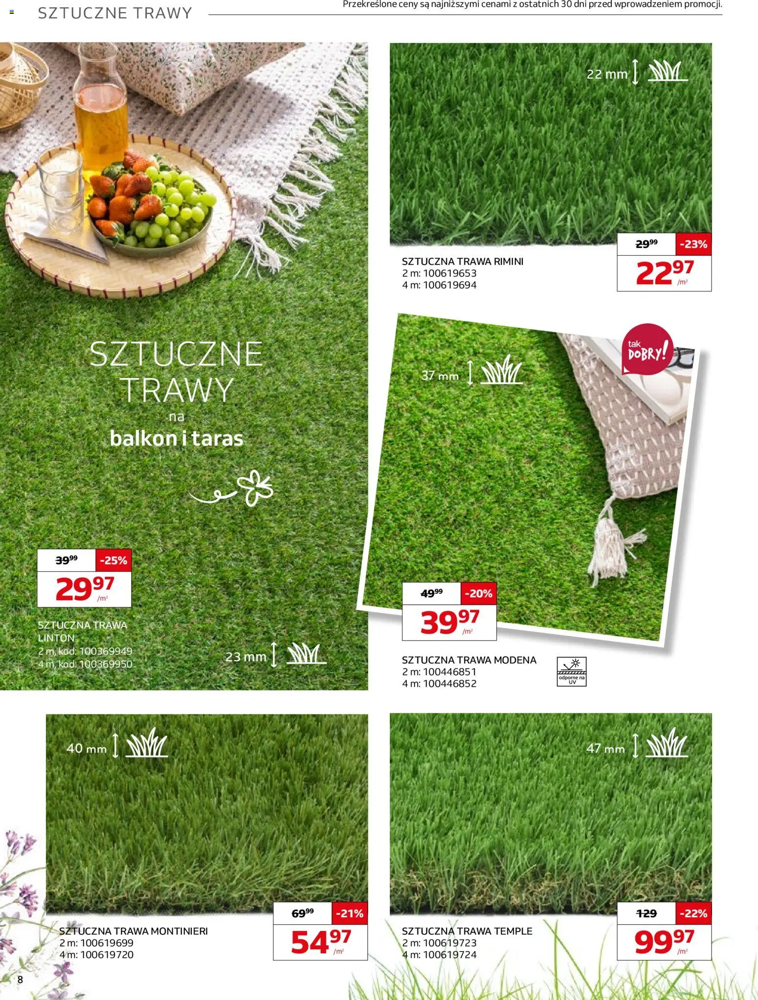 Komfort gazetka od 22.04.2026 | Strona: 8 | Produkty: Trawy