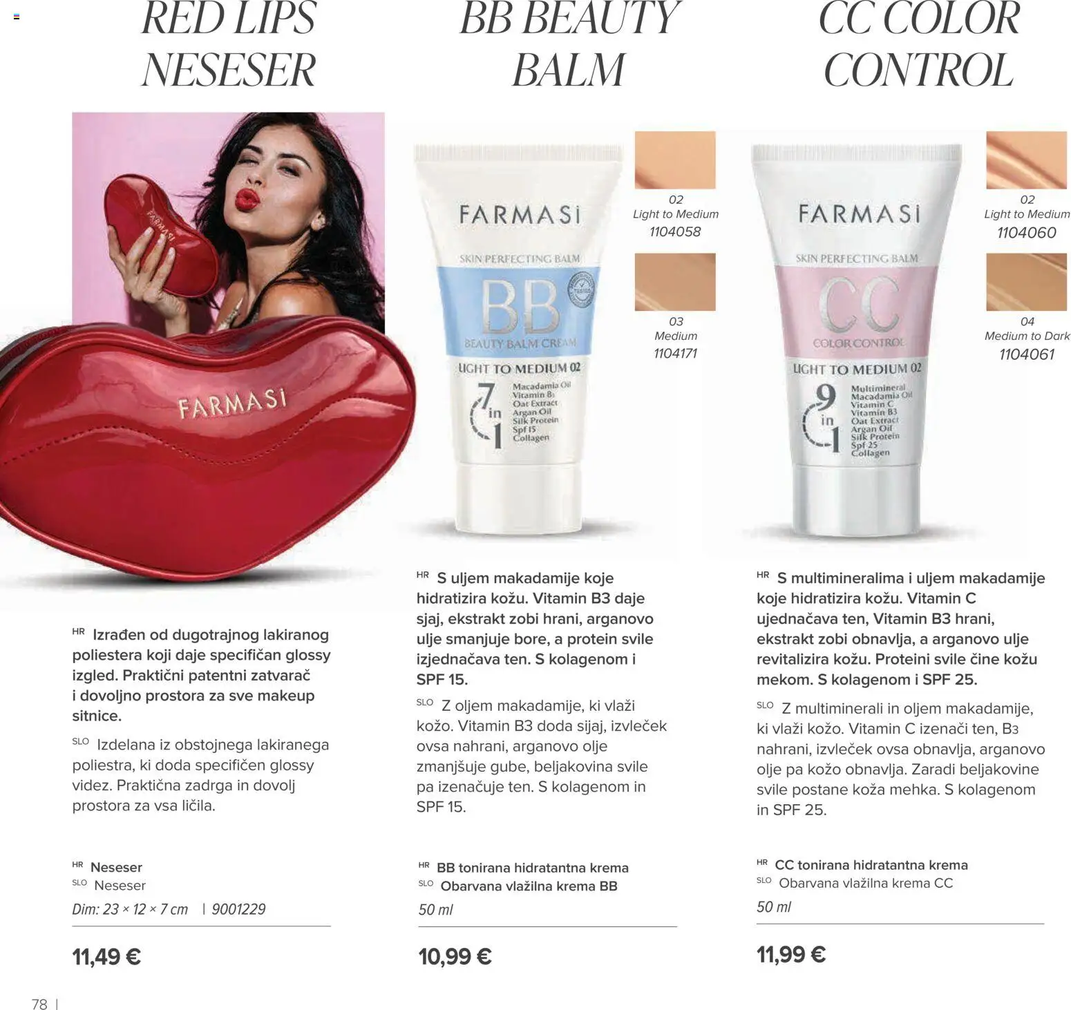 Farmasi katalog | vrijedi od 01.09.2026 | Stranica: 78 | Proizvodi: Protein, Ulje, Krema