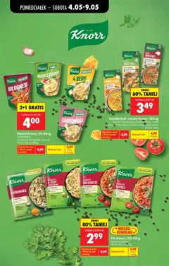 Pogląd oferty "Knorr MAKARON CARBONARA, Danie Knorr, 51-66 g: carbonara" - ważna od 04.05.2026 | Strona: 49