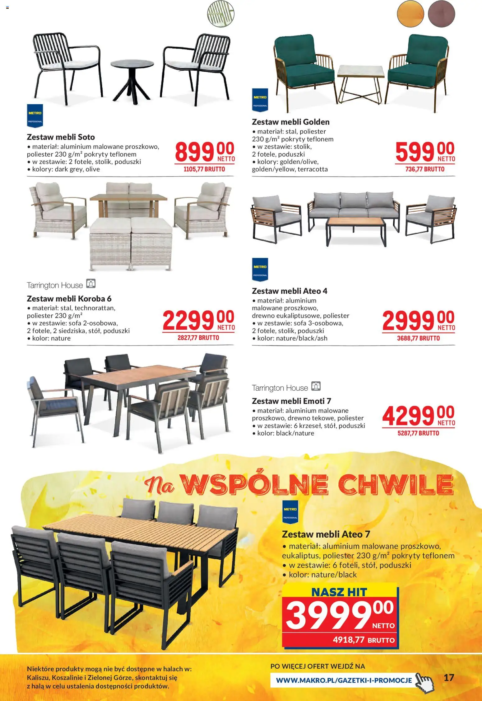 Makro gazetka - Grill Ogród od 26.05.2026 | Strona: 17 | Produkty: Sofa